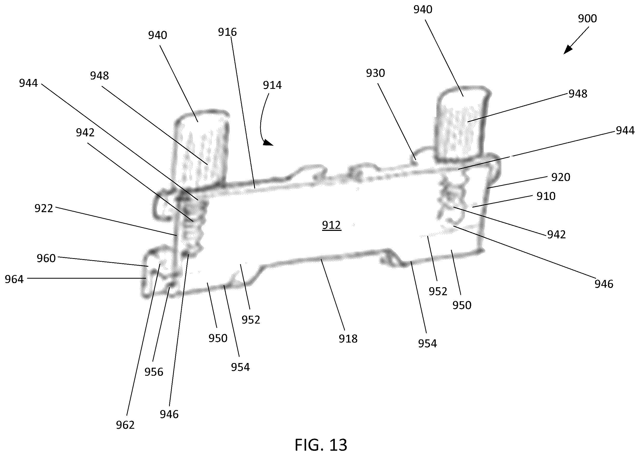 Patent US12590923 Figure 18 – Removal tool for extracting a sample well comb from electrophoretic gels