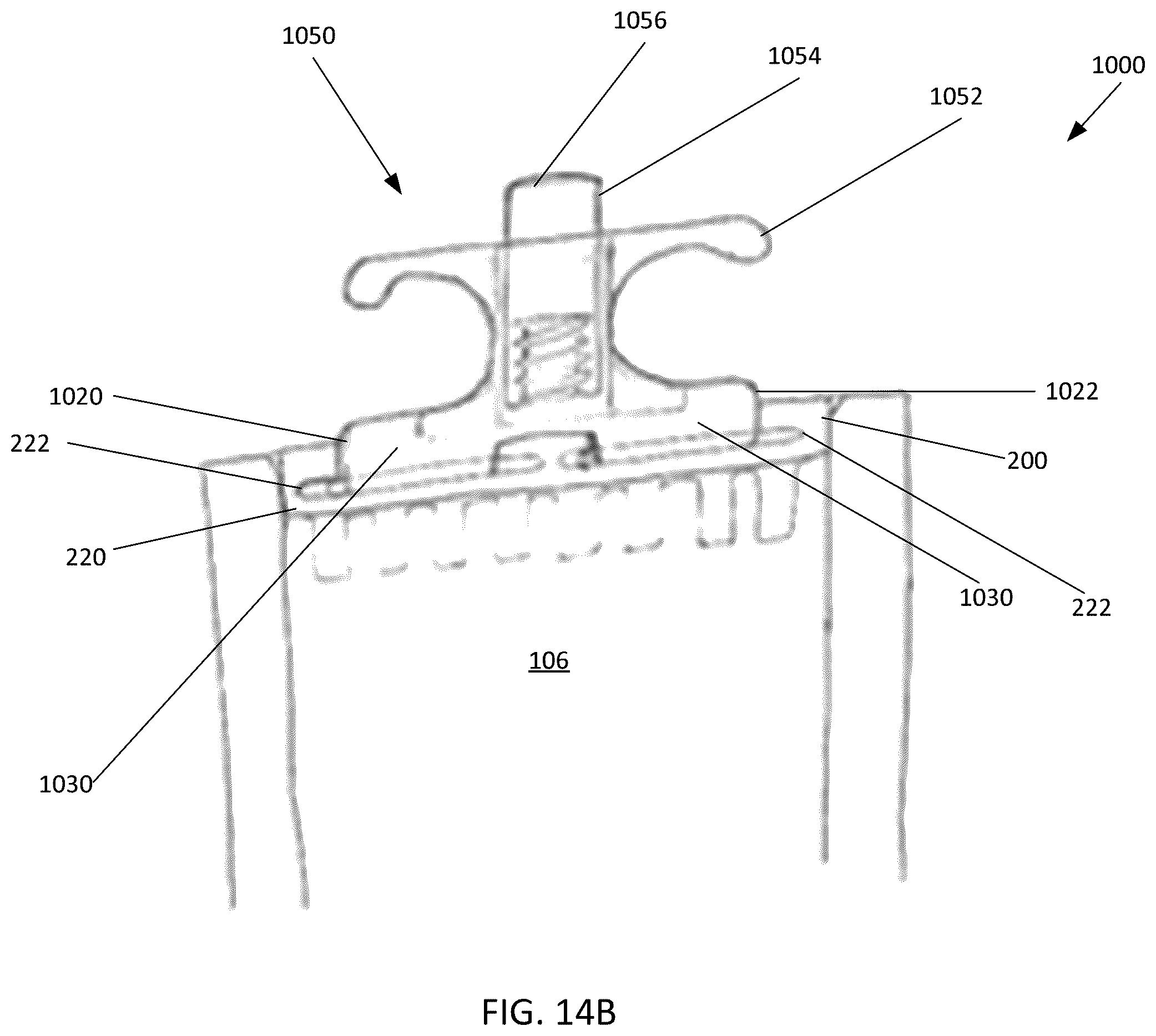 Patent US12590923 Figure 20 – Removal tool for extracting a sample well comb from electrophoretic gels