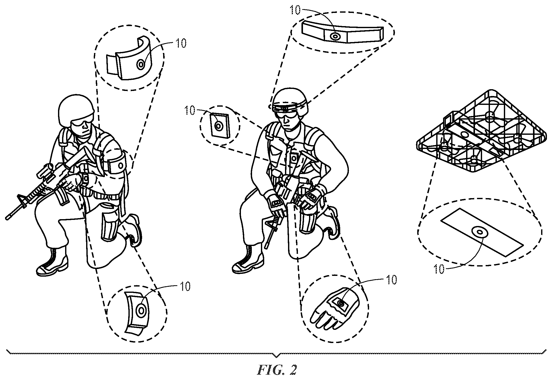 Patent US12590936 Figure 2 – Multi-frequency sensing system and method
