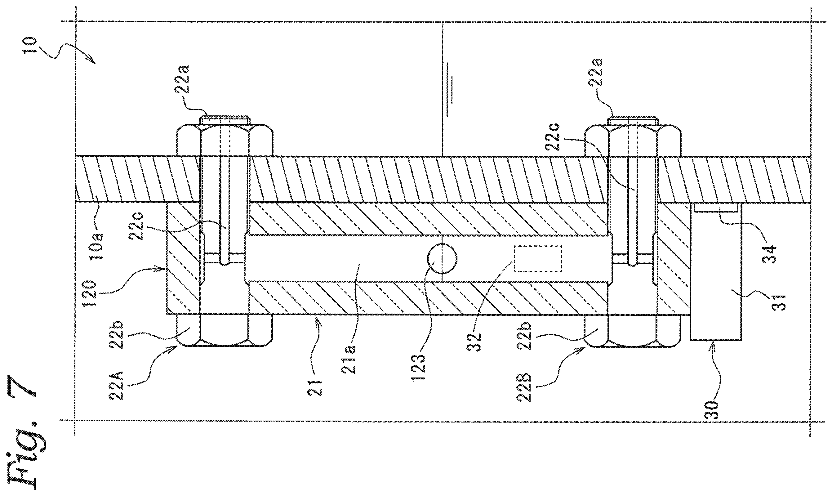 Patent US12590943 Figure 7 – Liquid sensor and hydraulic unit
