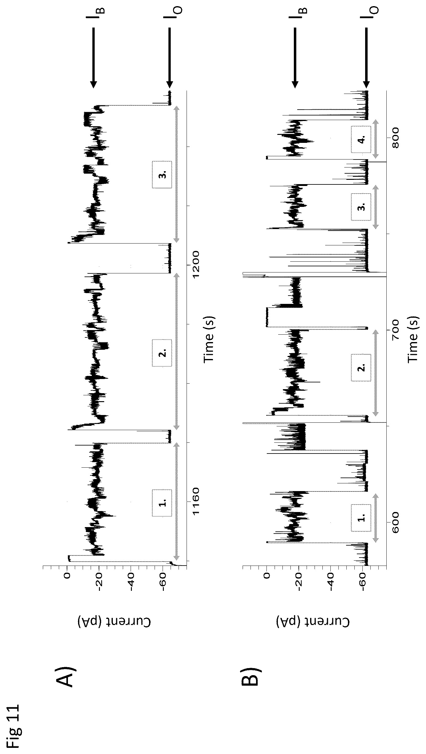Patent US12590945 Figure 11 – Nanopore-based analysis of analytes