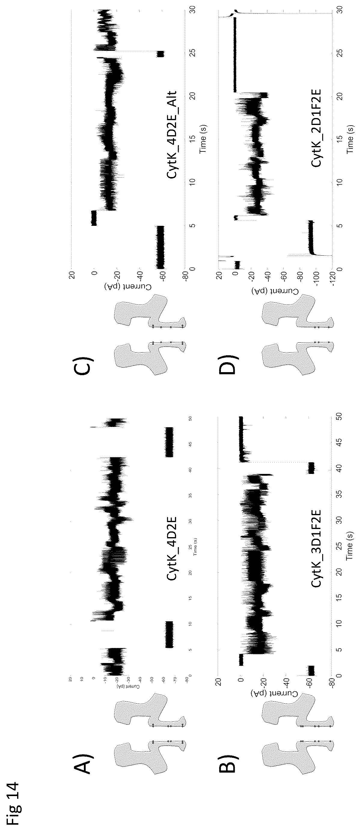 Patent US12590945 Figure 14 – Nanopore-based analysis of analytes