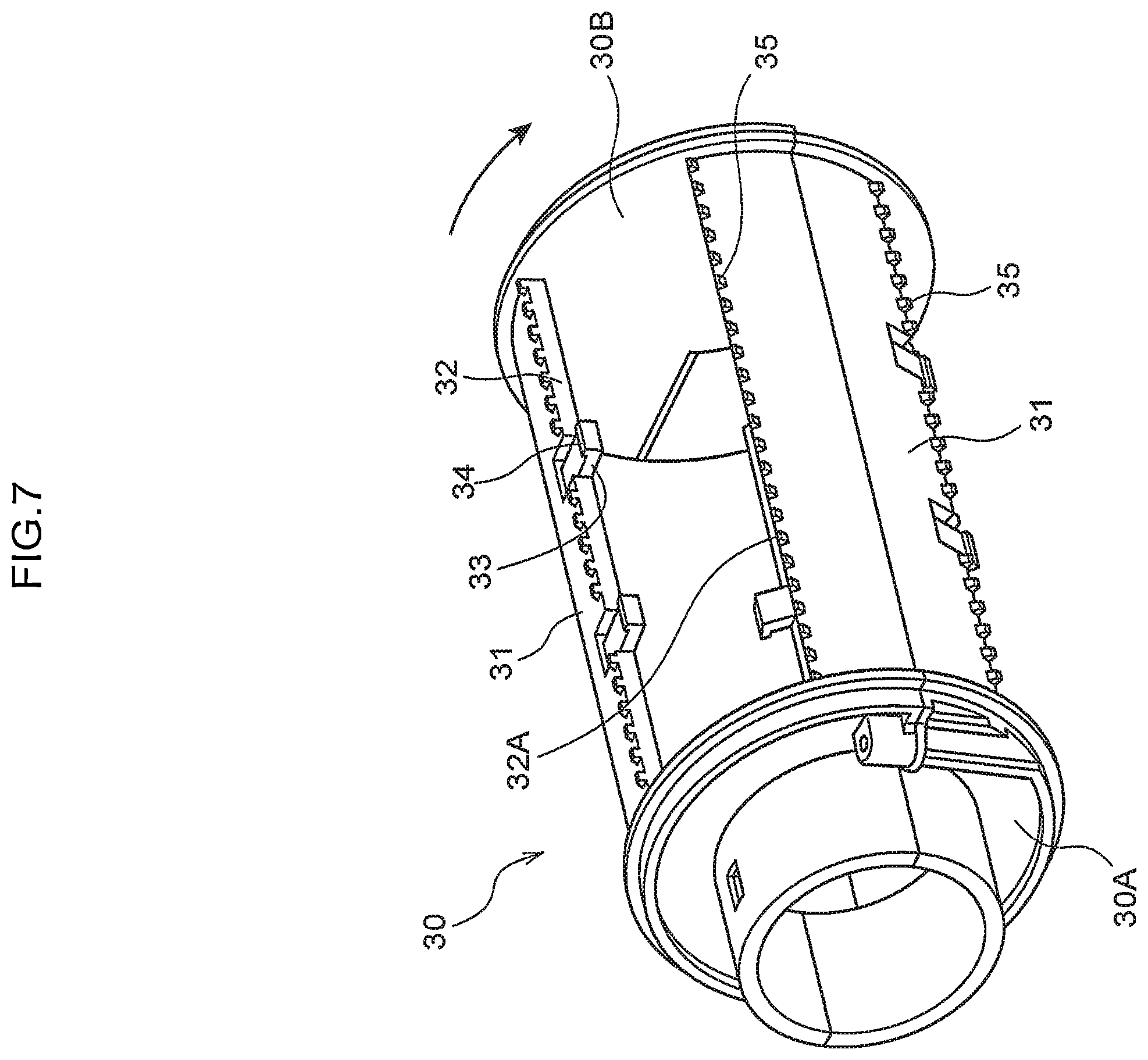 Patent US12590946 Figure 9 – Test strip container and test strip discharging mechanism