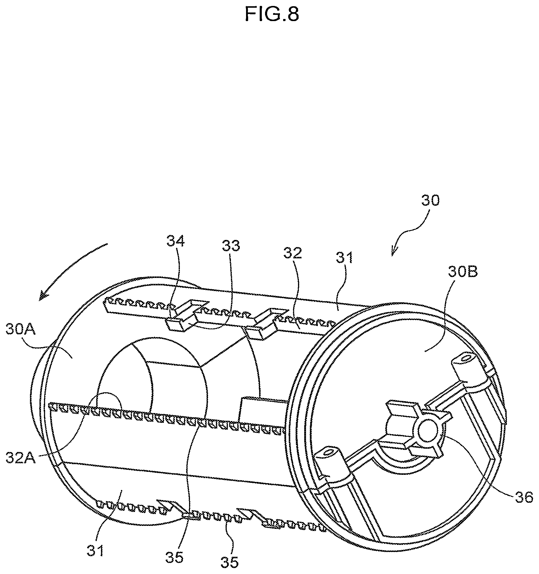 Patent US12590946 Figure 10 – Test strip container and test strip discharging mechanism