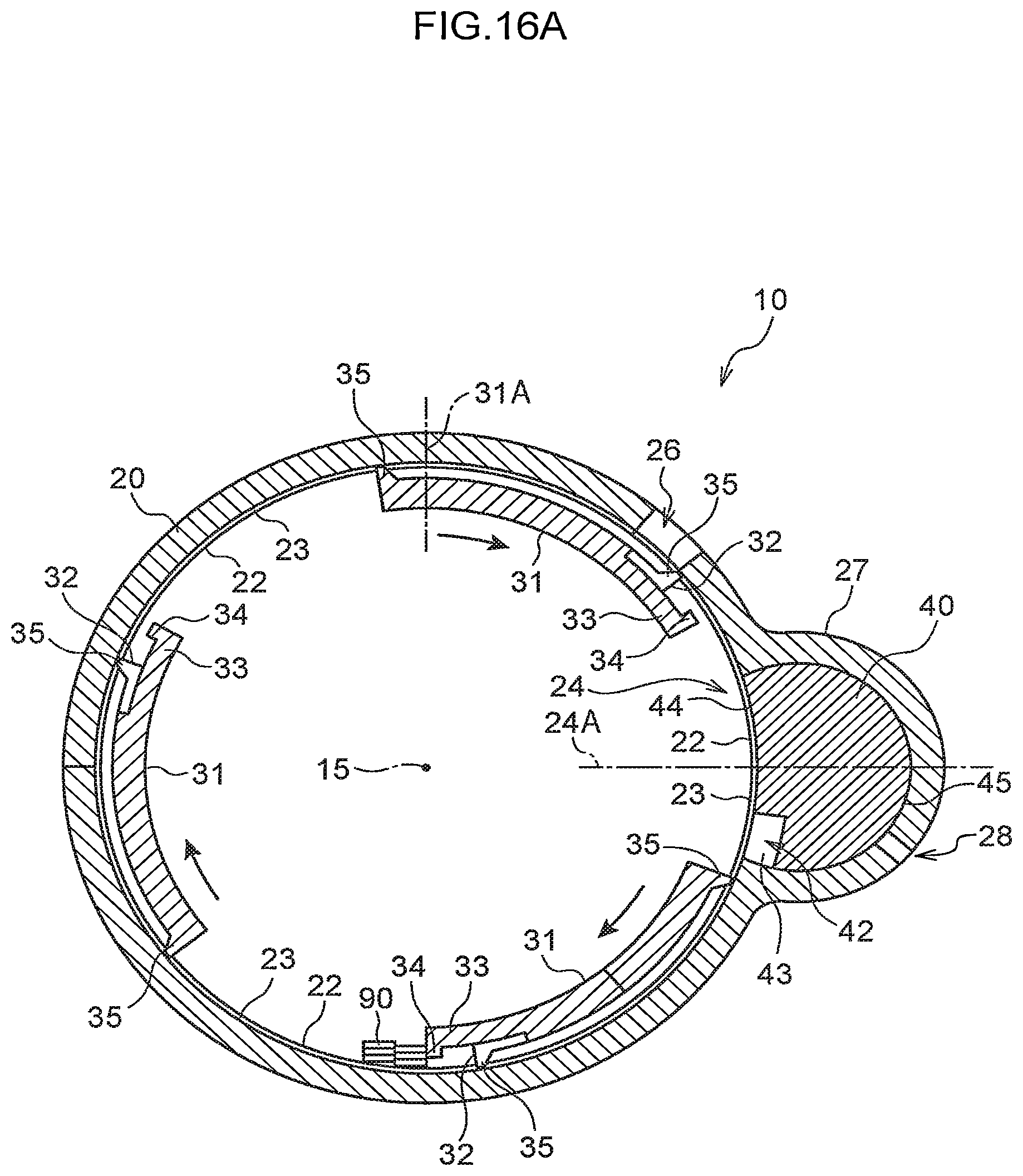 Patent US12590946 Figure 19 – Test strip container and test strip discharging mechanism