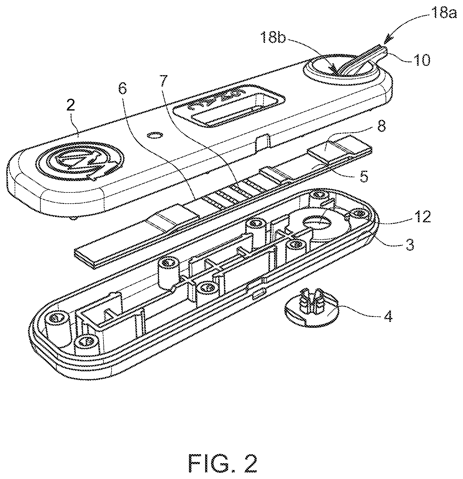 Patent US12590956 Figure 2 – Lateral flow test apparatus