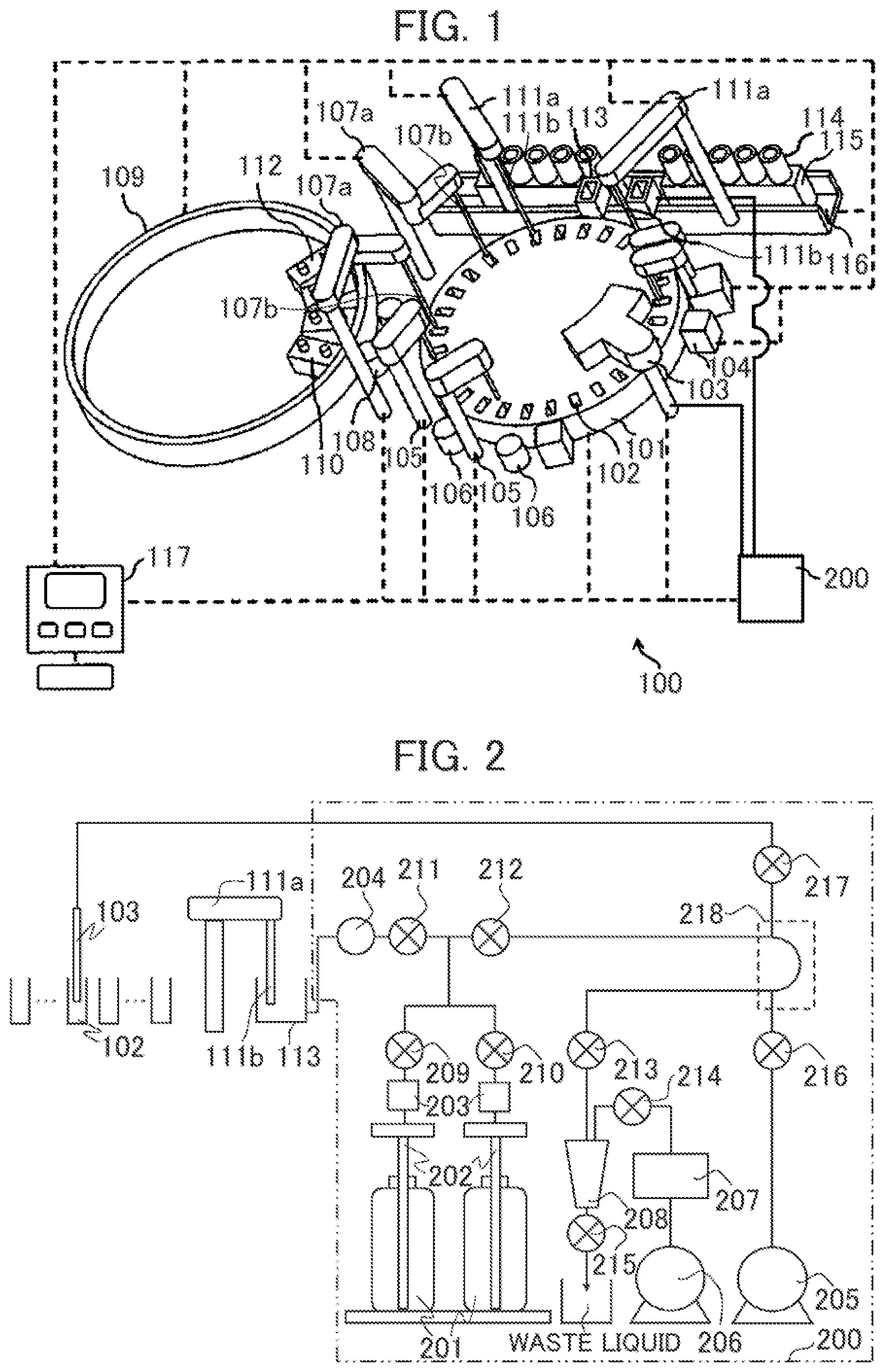 Patent US12590981 Figure 1 – Automatic analyzer