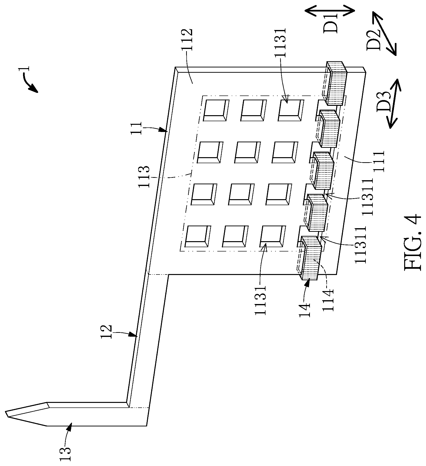 Patent US12590990 Figure 4 – Cantilever probe card device and micro electro mechanical system (MEMS) probe