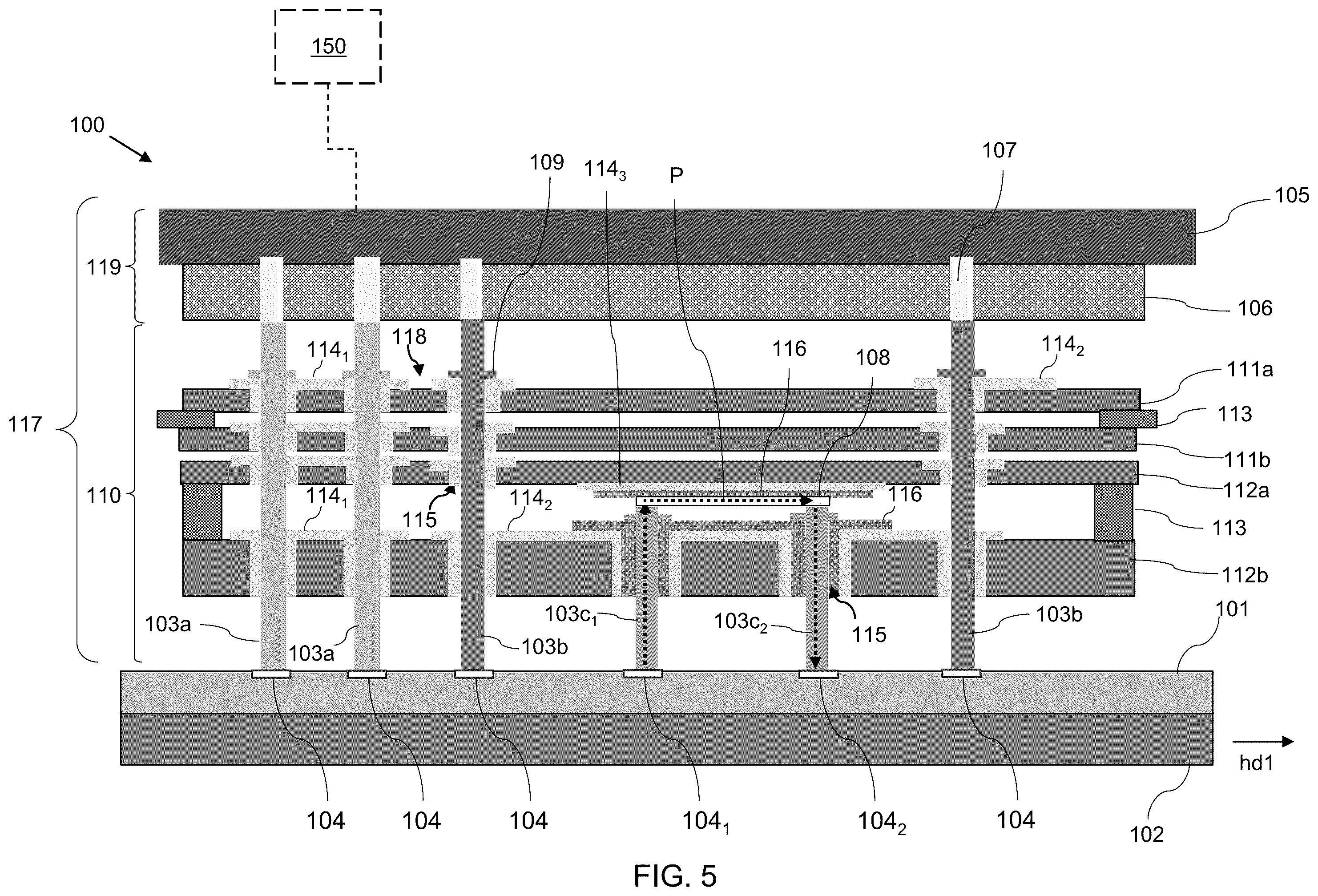 Patent US12590992 Figure 6 – Probe head structures for circuit probe test systems and methods of forming the same