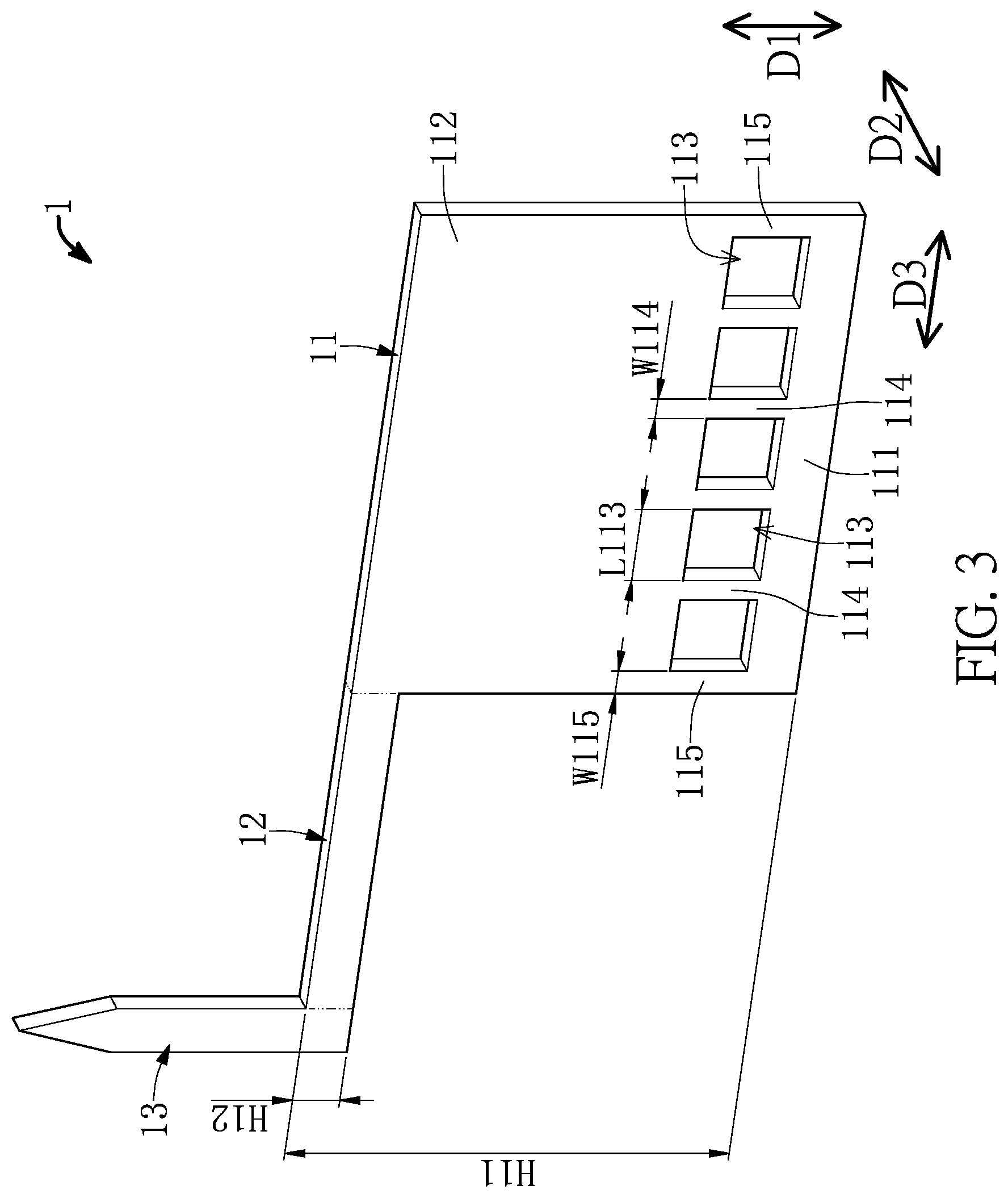Patent US12590994 Figure 3 – Cantilever probe card device and solder receiving probe