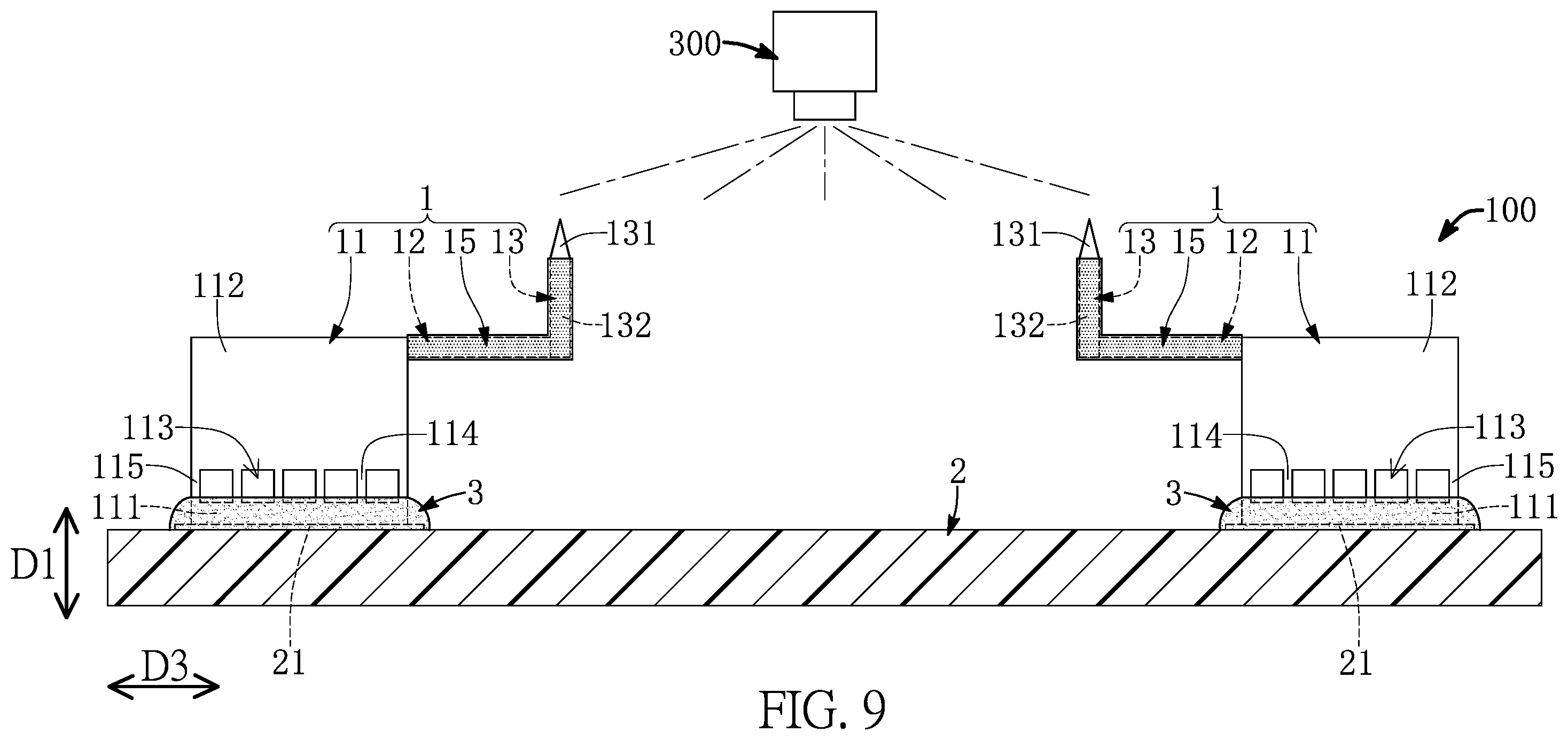 Patent US12590994 Figure 9 – Cantilever probe card device and solder receiving probe