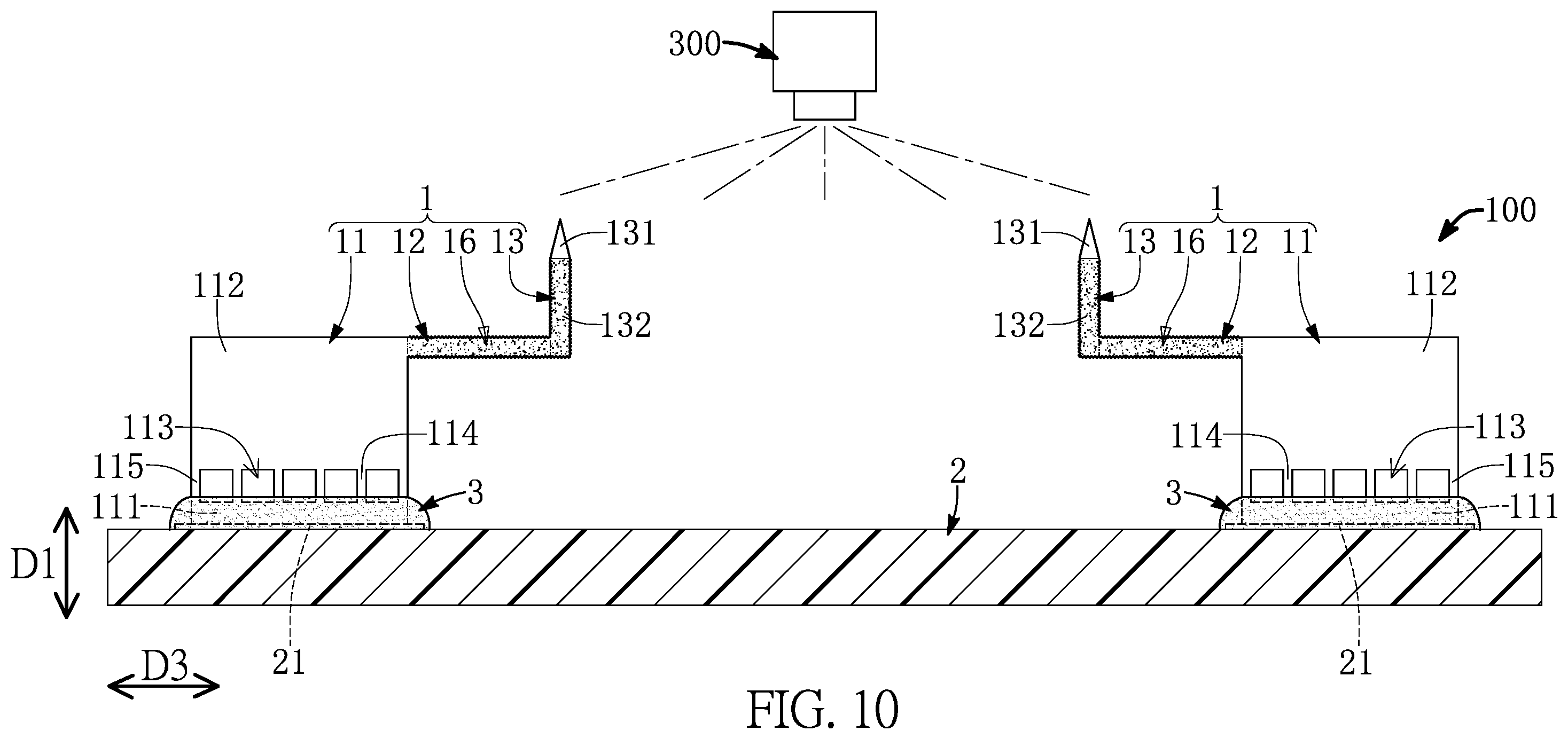 Patent US12590994 Figure 10 – Cantilever probe card device and solder receiving probe