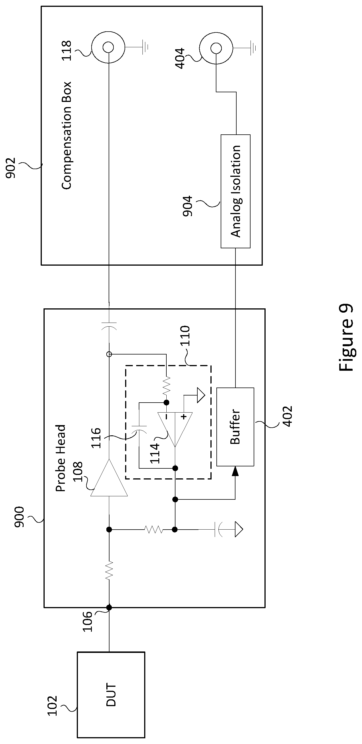 Patent US12590996 Figure 9 – Systems, devices, and methods for measuring direct current/low frequency signal components