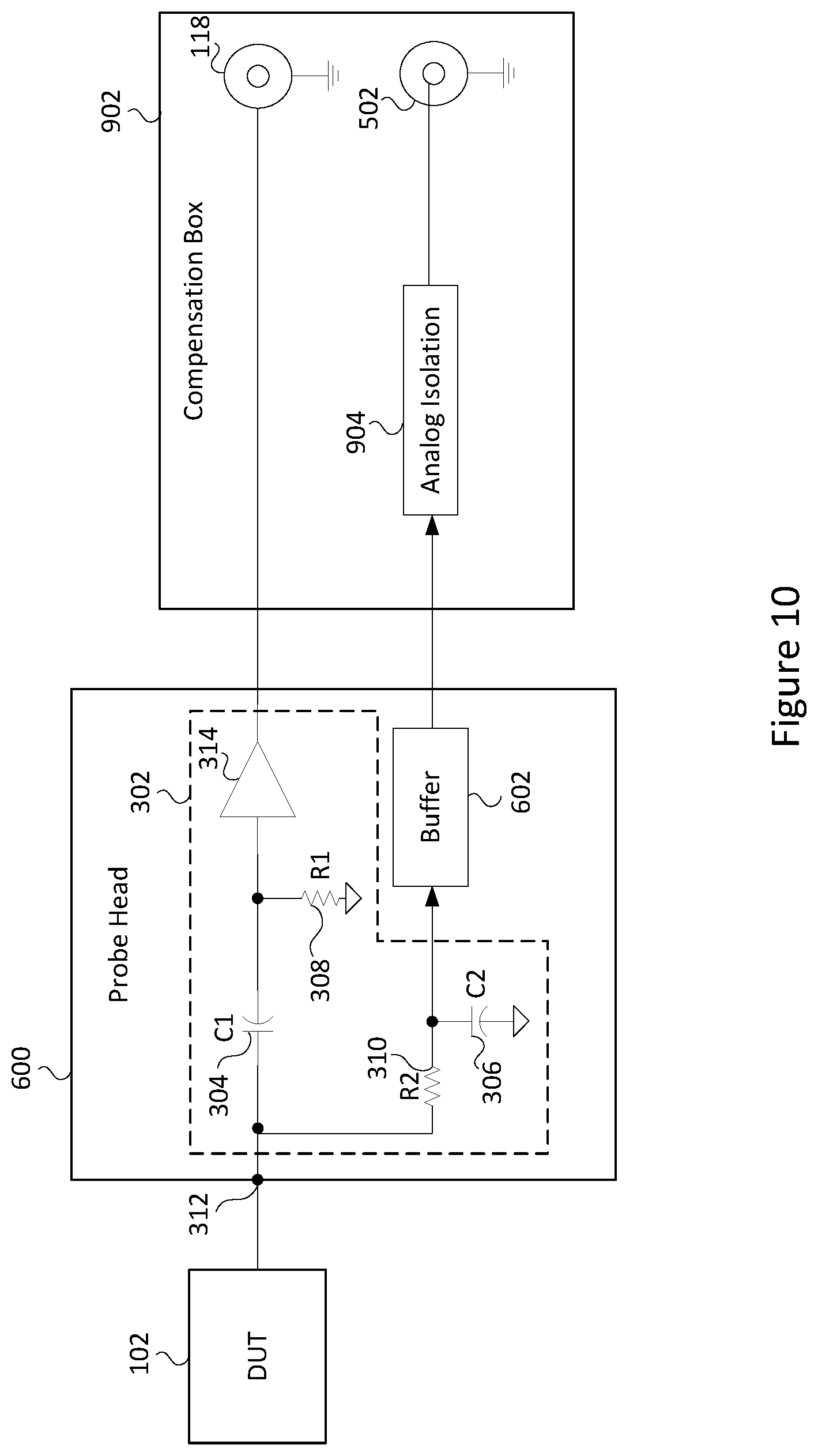 Patent US12590996 Figure 10 – Systems, devices, and methods for measuring direct current/low frequency signal components