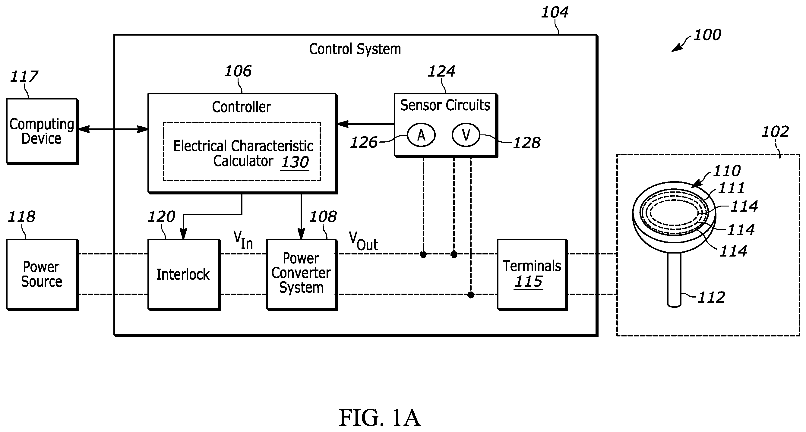 Patent US12590997 Figure 1 – Method and system for calculating electrical characteristics of an electric heater