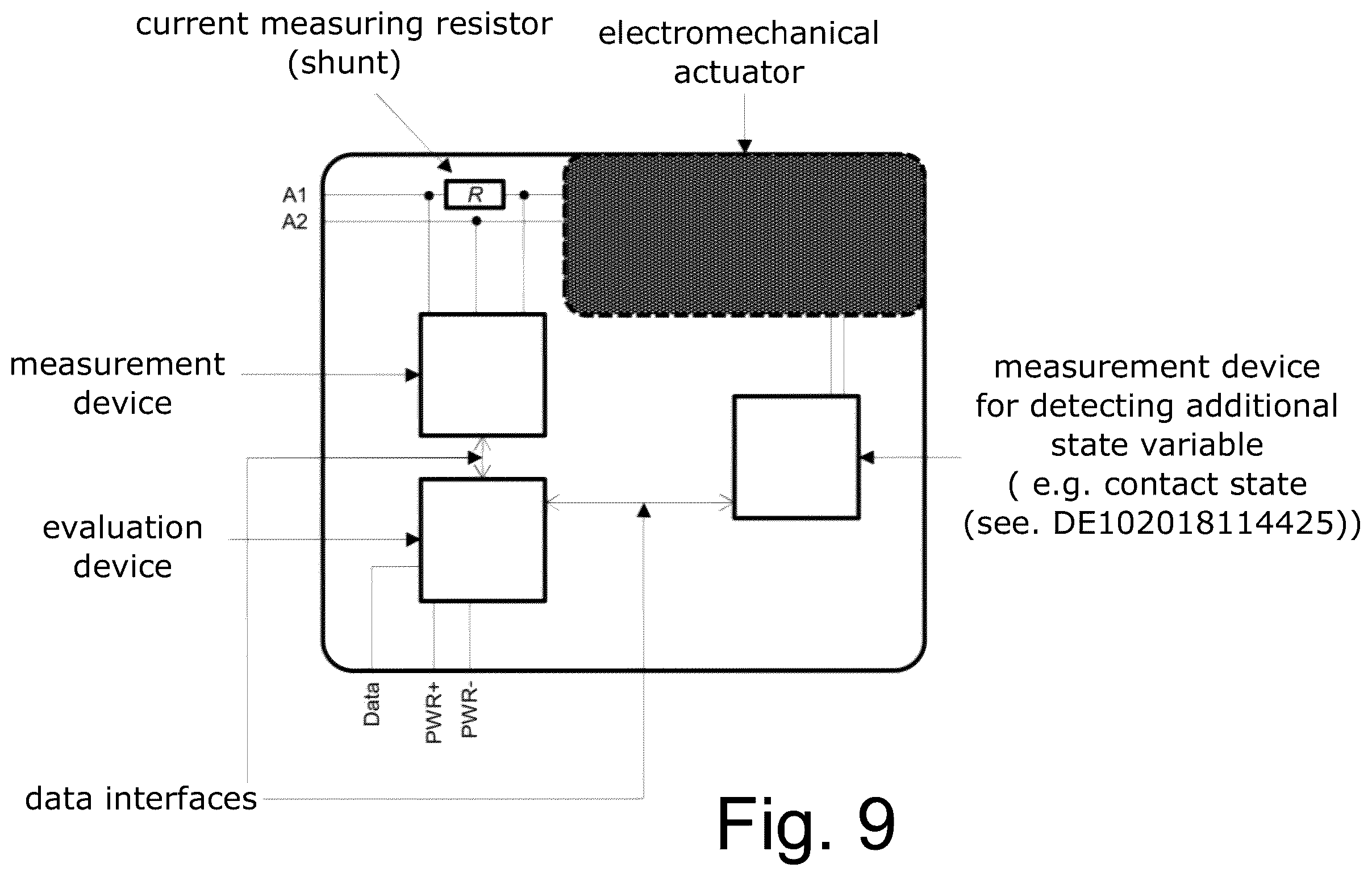 Patent US12591010 Figure 9 – Device and method for identifying wear of an electromechanical device