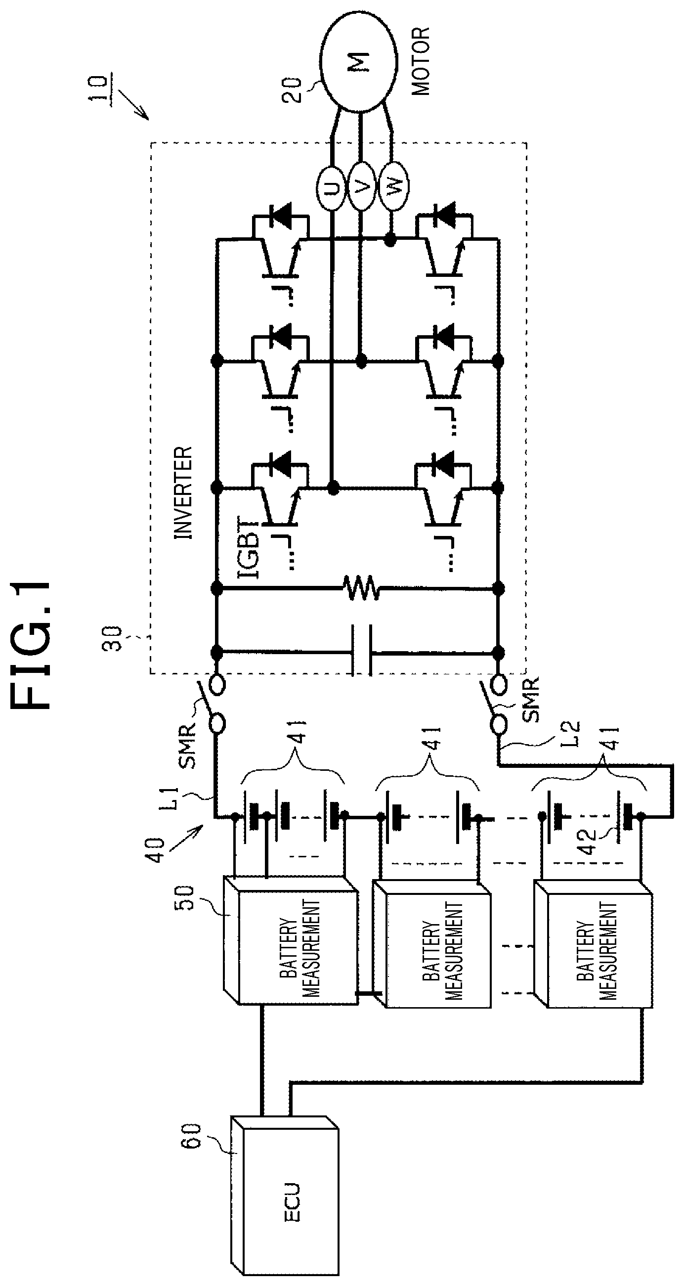 Patent US12591014 Figure 1 – Battery measurement method and apparatus for complex impedance measurement