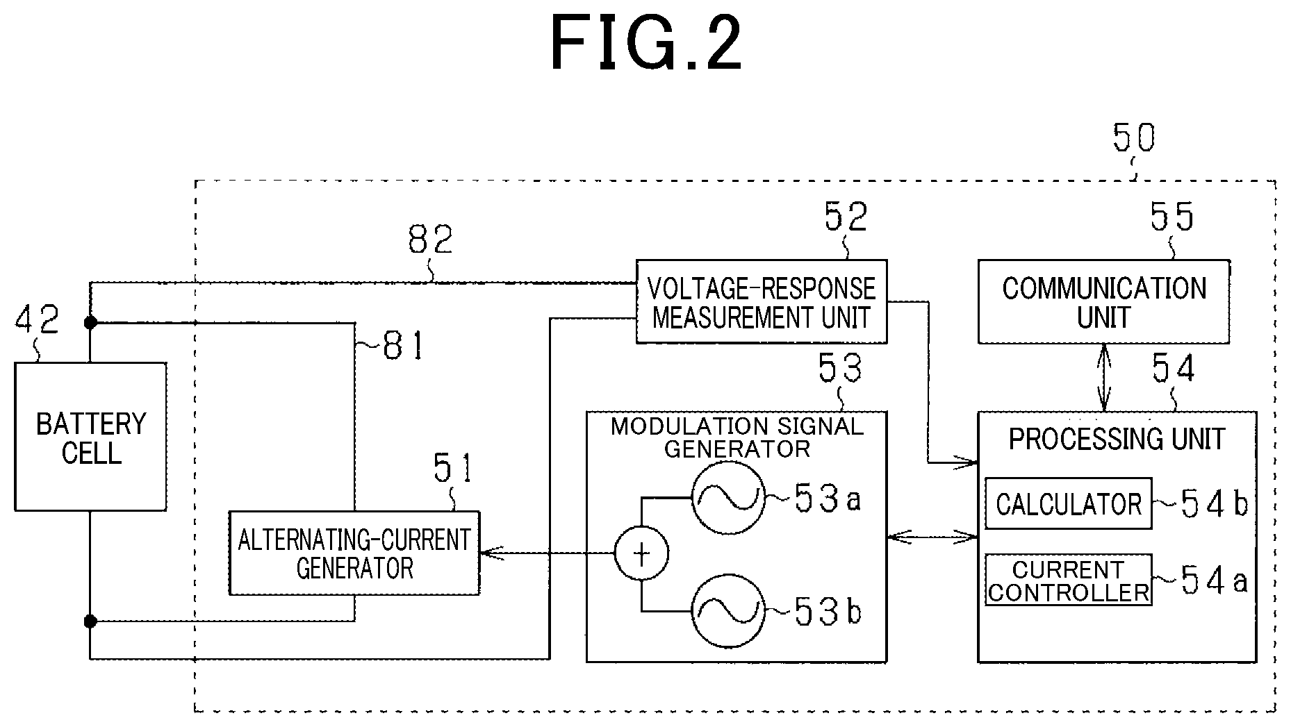 Patent US12591014 Figure 2 – Battery measurement method and apparatus for complex impedance measurement
