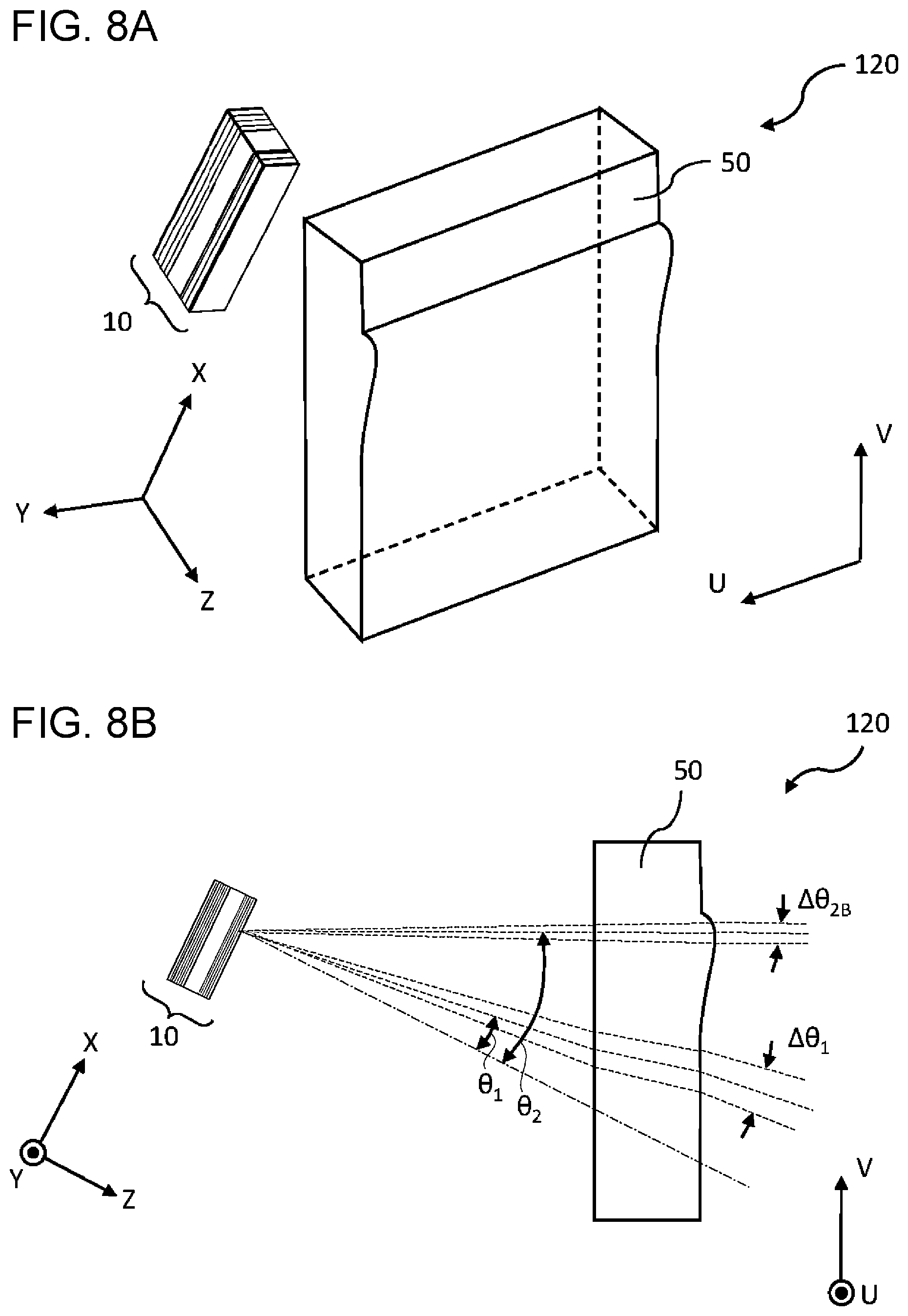 Patent US12591044 Figure 8 – Light projection apparatus and moving body