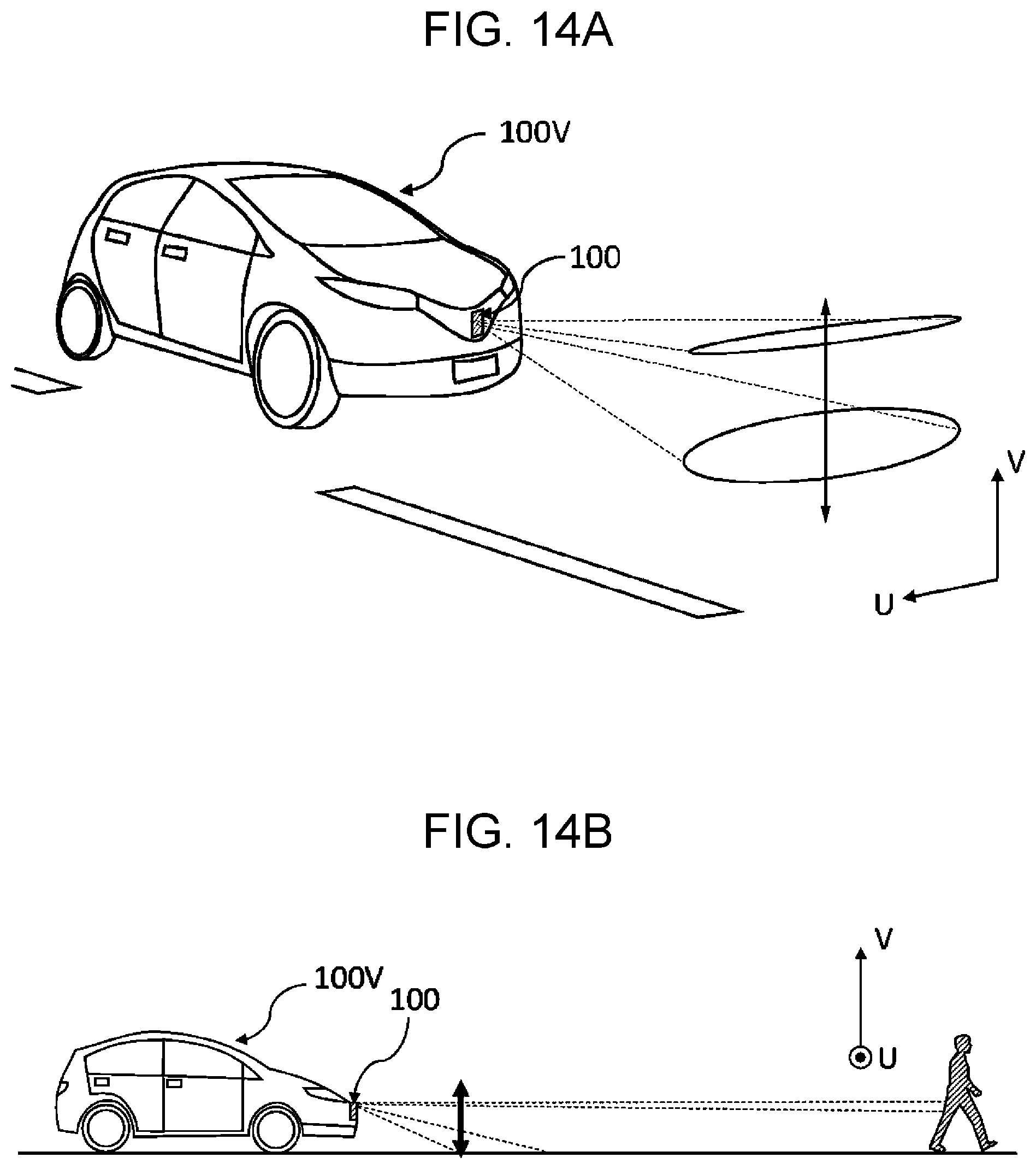 Patent US12591044 Figure 14 – Light projection apparatus and moving body