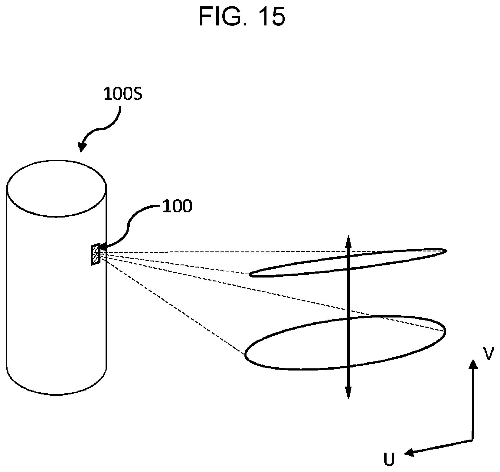 Patent US12591044 Figure 15 – Light projection apparatus and moving body