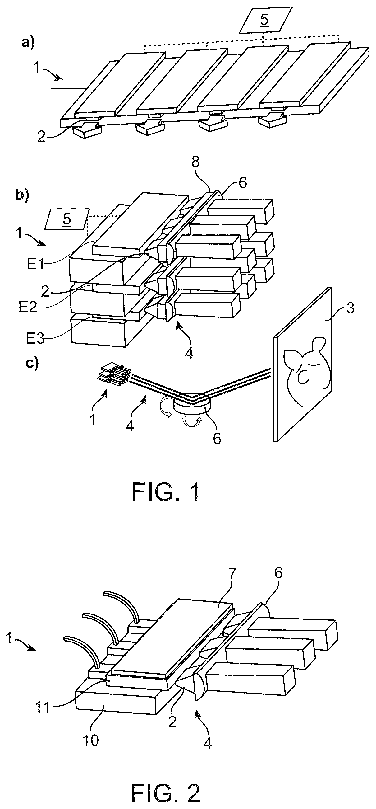 Patent US12591045 — Device and method for projecting a plurality of radiation points onto an object surface — Figure 1