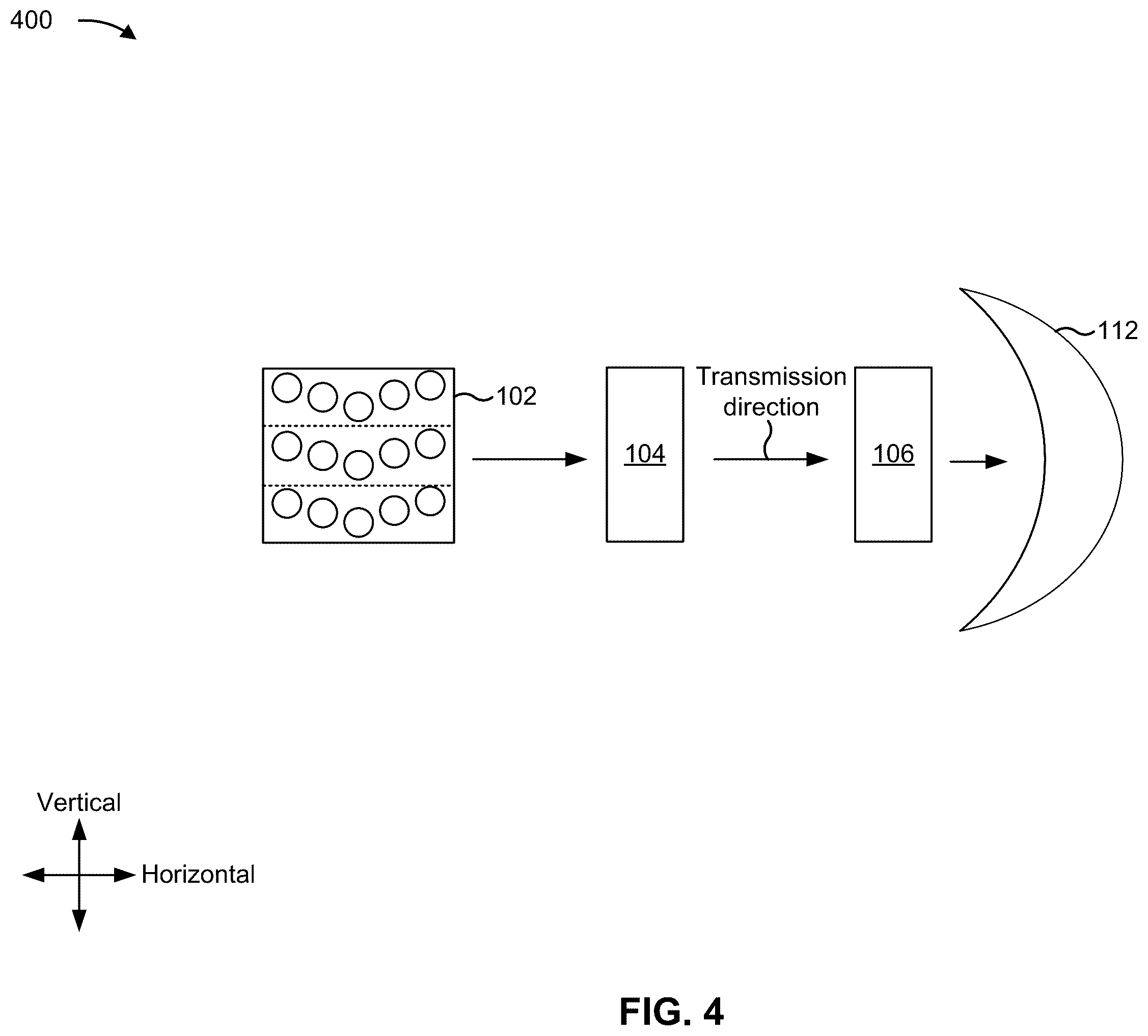 Patent US12591047 Figure 4 – Optical system for light detection and ranging