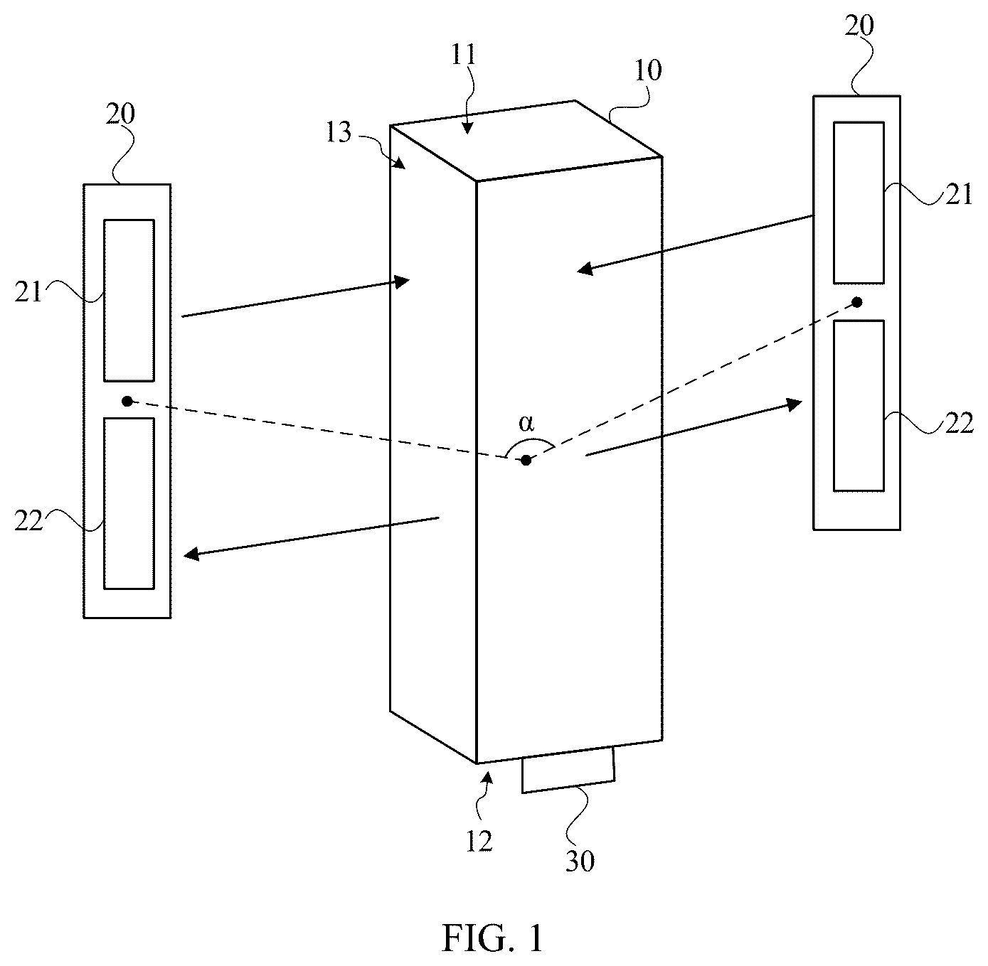 Patent US12591048 Figure 1 – Multi-beam laser radar and self-moving vehicle