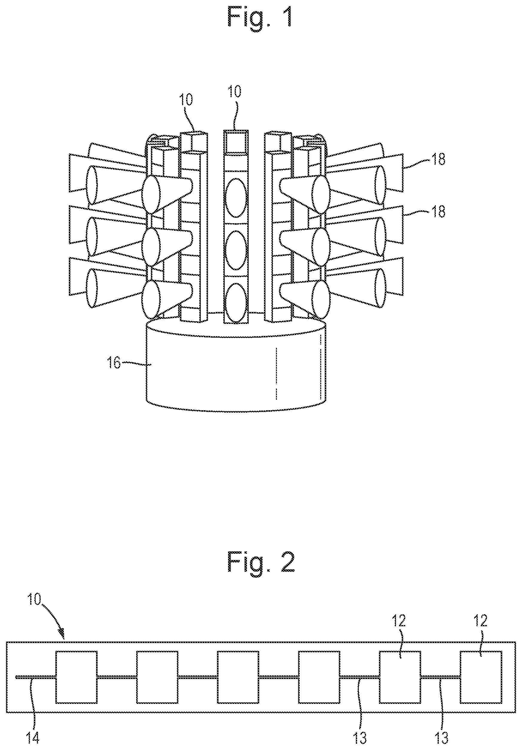 Patent US12591057 Figure 1 – Multi-directional transducer system