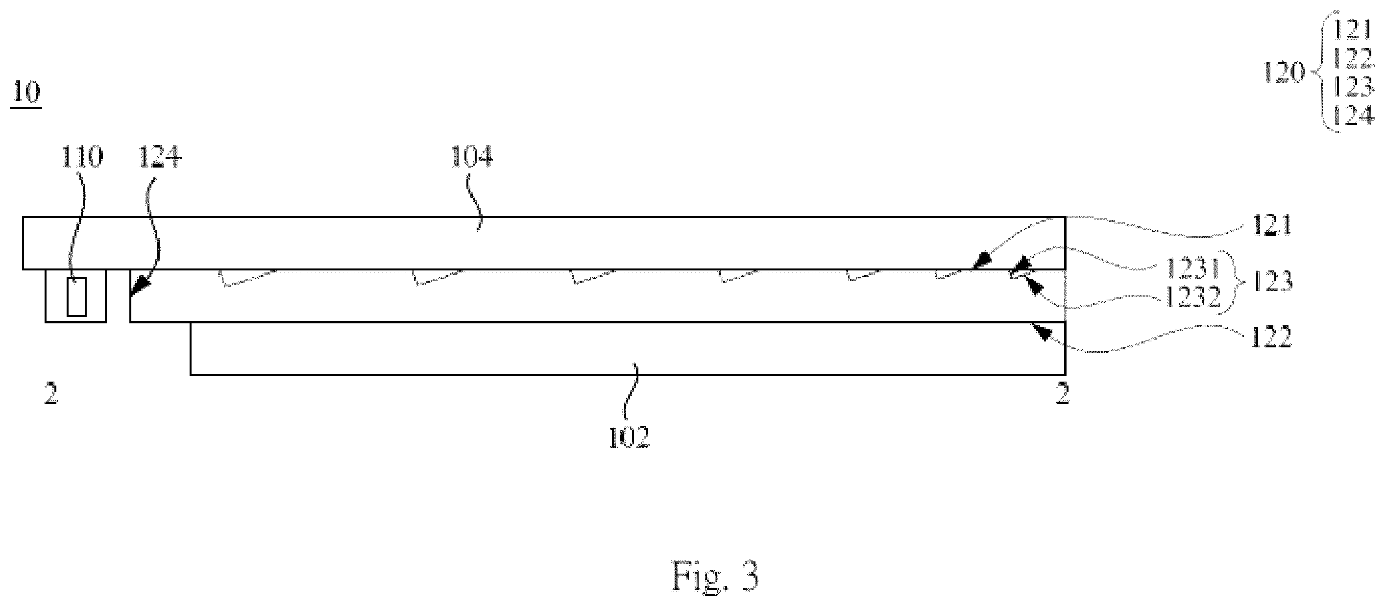 Patent US12591089 Figure 3 – Front light module and display device