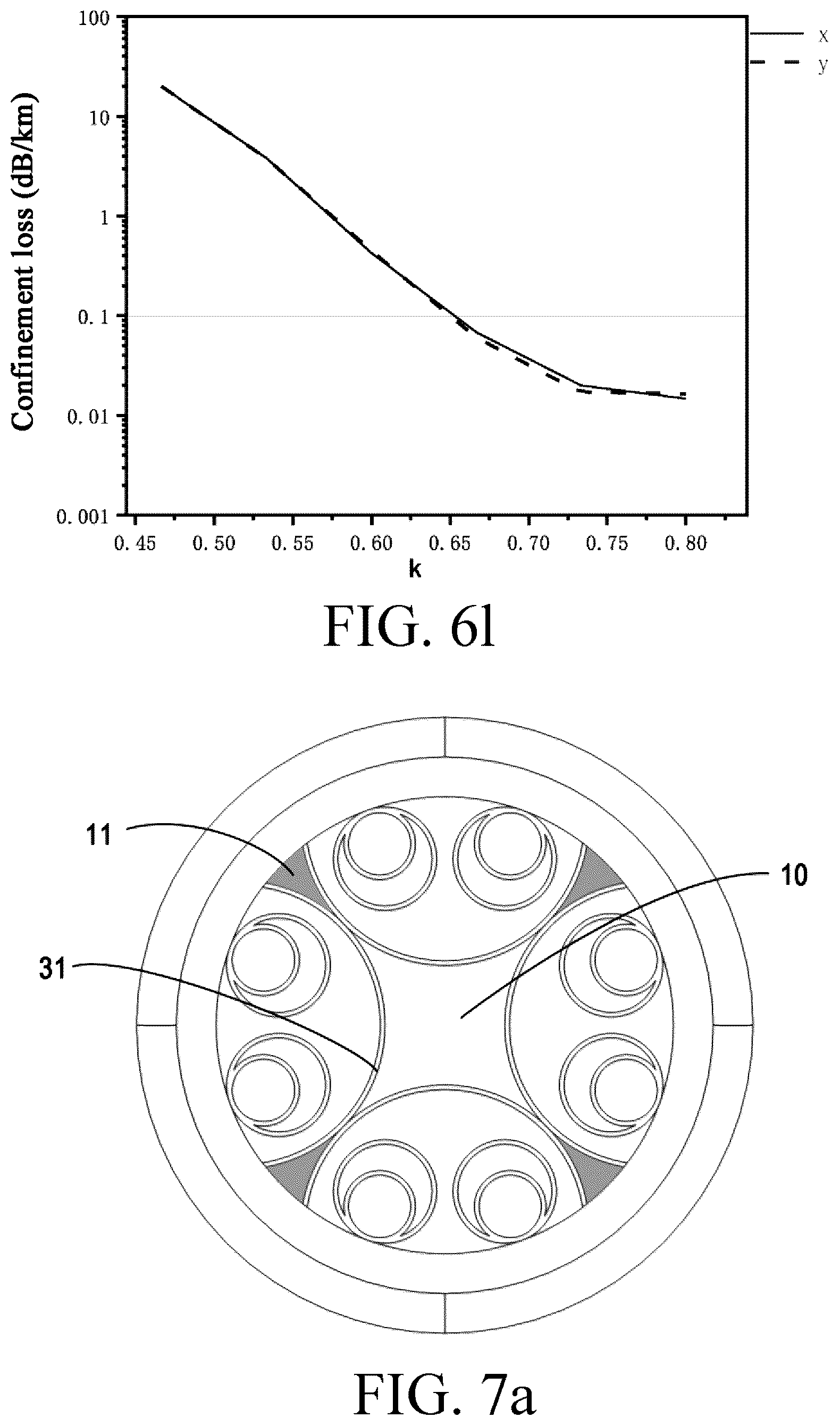 Patent US12591091 Figure 12 – Anti-resonant hollow-core fiber having offset and fan-shaped cladding elements