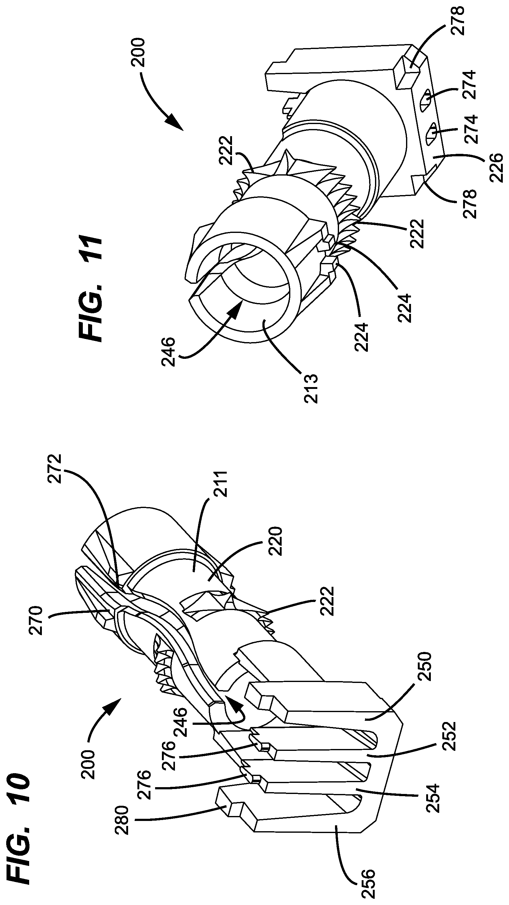 Patent US12591098 Figure 10 – Sheath termination and ribbon orienting devices and methods for flat optical fiber ribbons