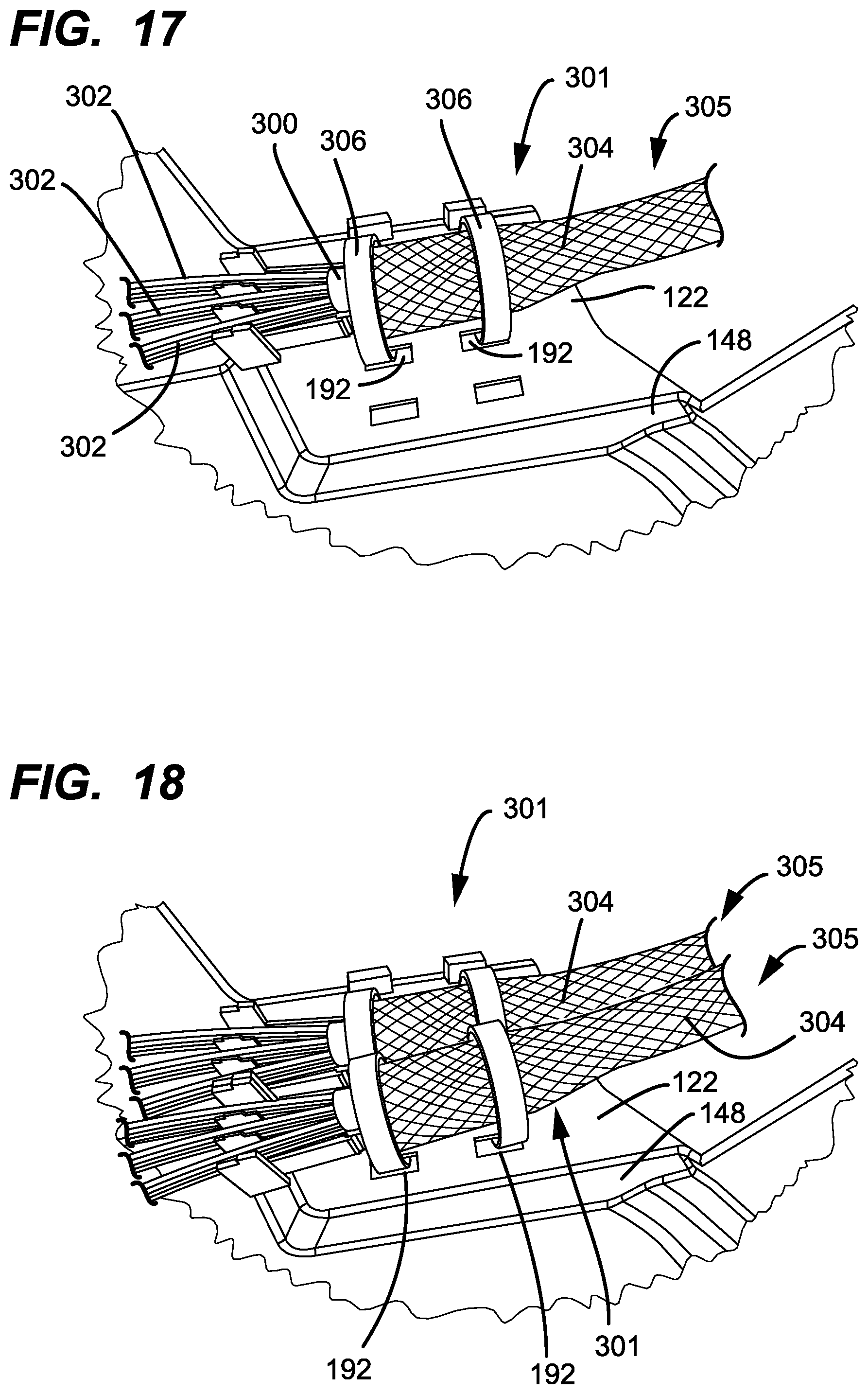 Patent US12591098 Figure 13 – Sheath termination and ribbon orienting devices and methods for flat optical fiber ribbons