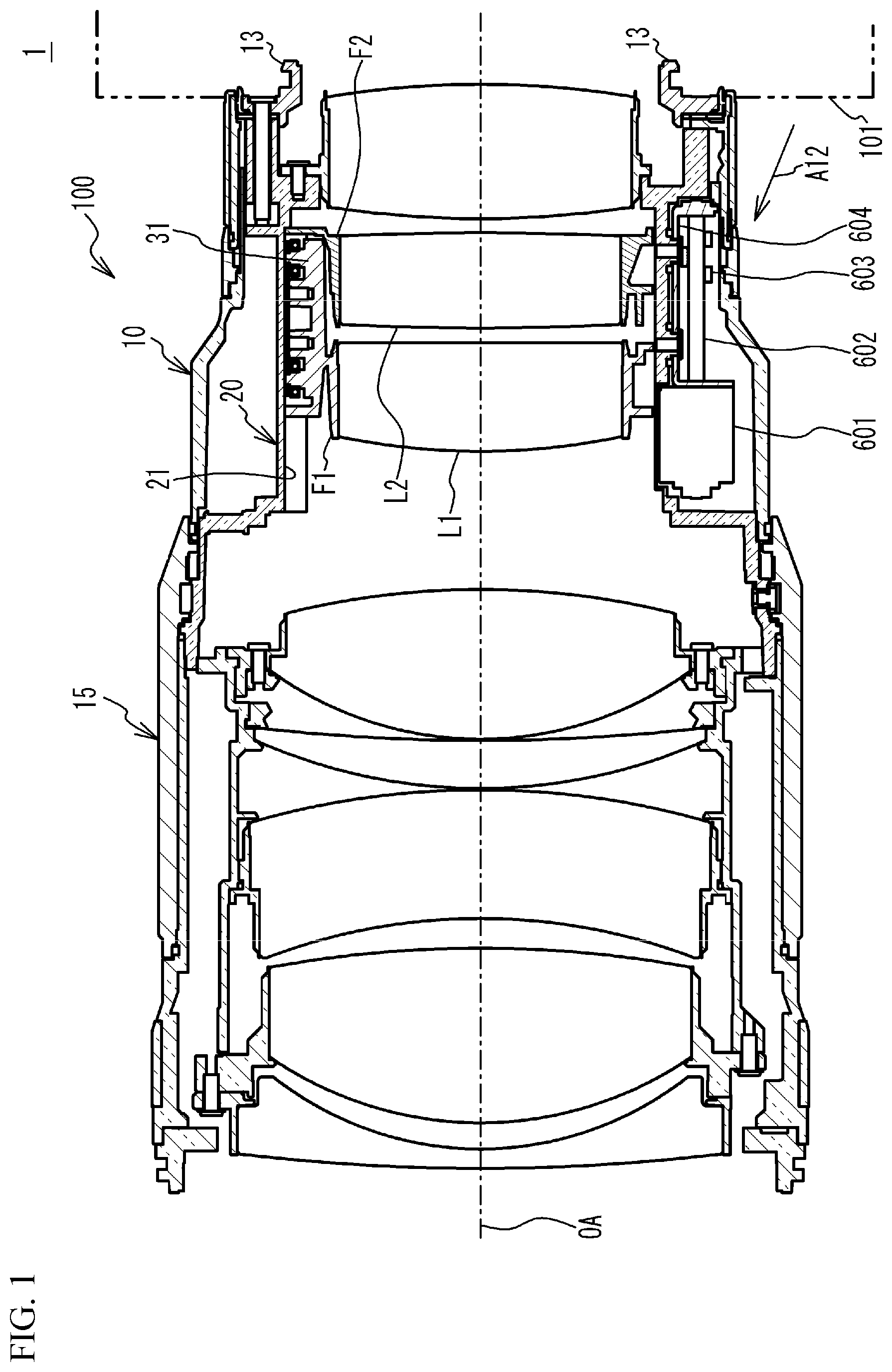 Patent US12591108 — Lens barrel and imaging apparatus — Figure 1