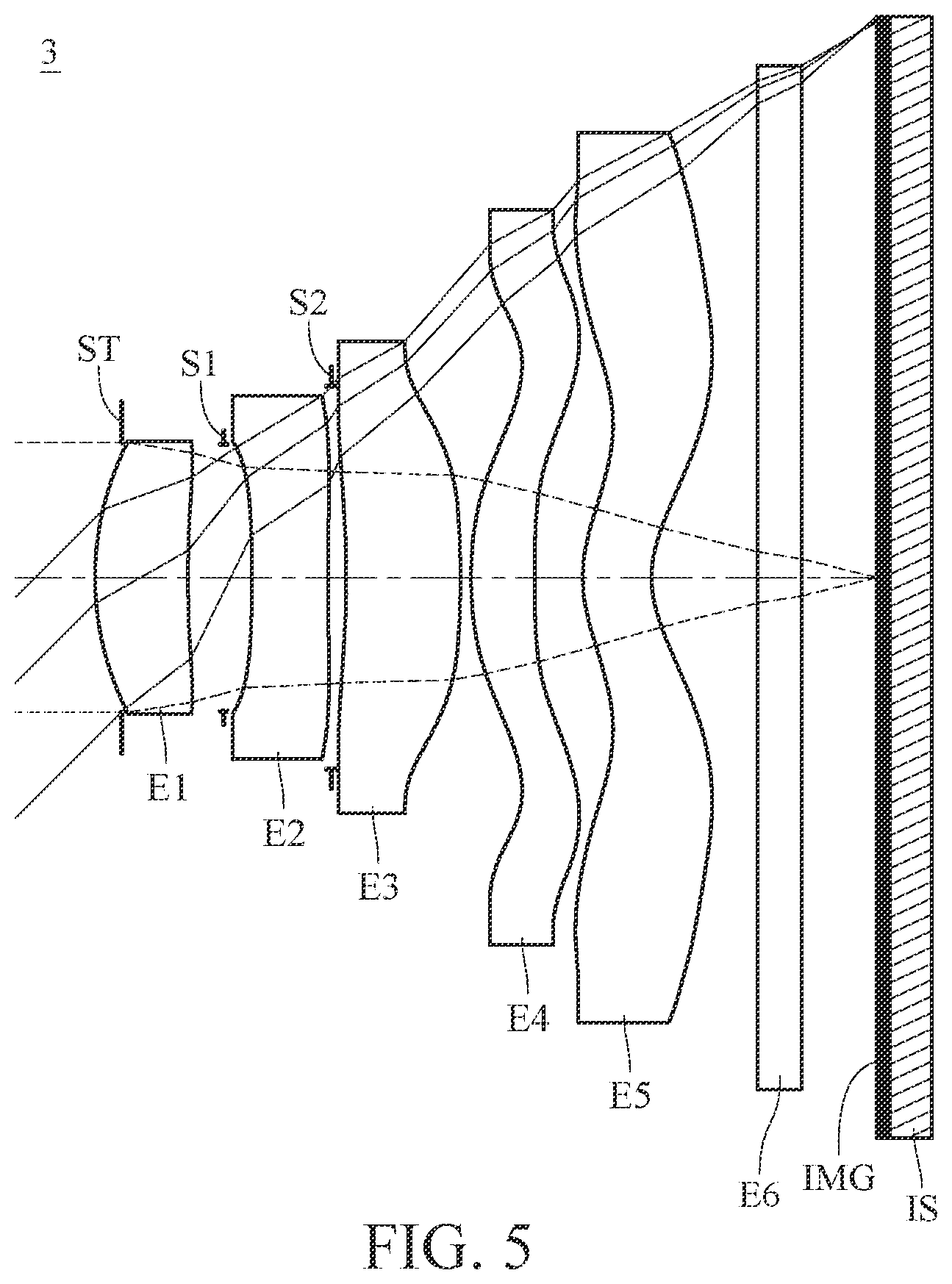 Patent US12591115 Figure 5 – Optical imaging lens assembly, image capturing unit and electronic device