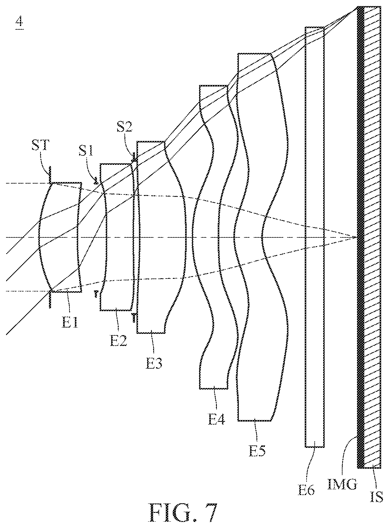 Patent US12591115 Figure 7 – Optical imaging lens assembly, image capturing unit and electronic device