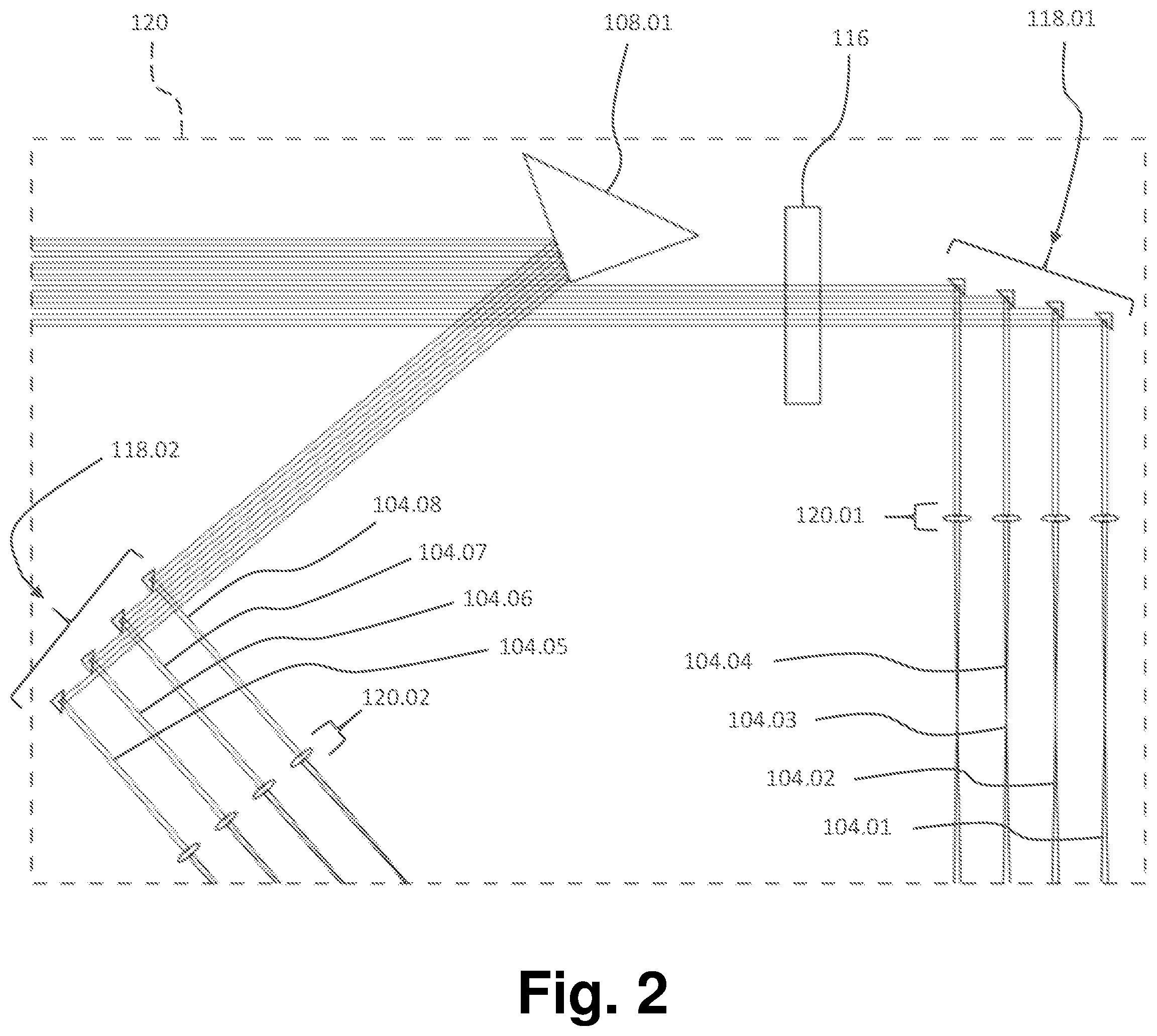 Patent US12591122 Figure 2 – Apparatuses and methods for high-speed laser scanning