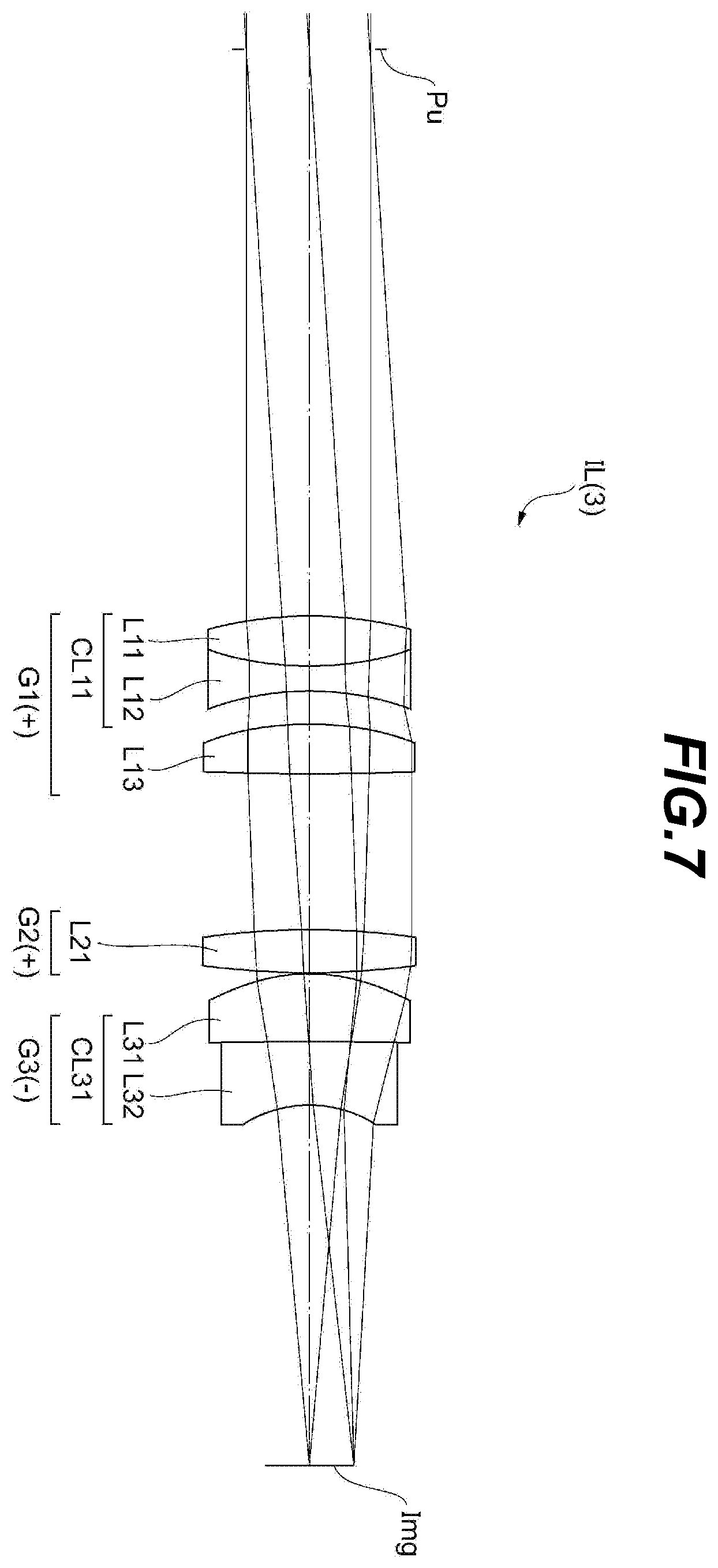 Patent US12591124 Figure 7 – Microscope optical system, microscope device, and image formation lens