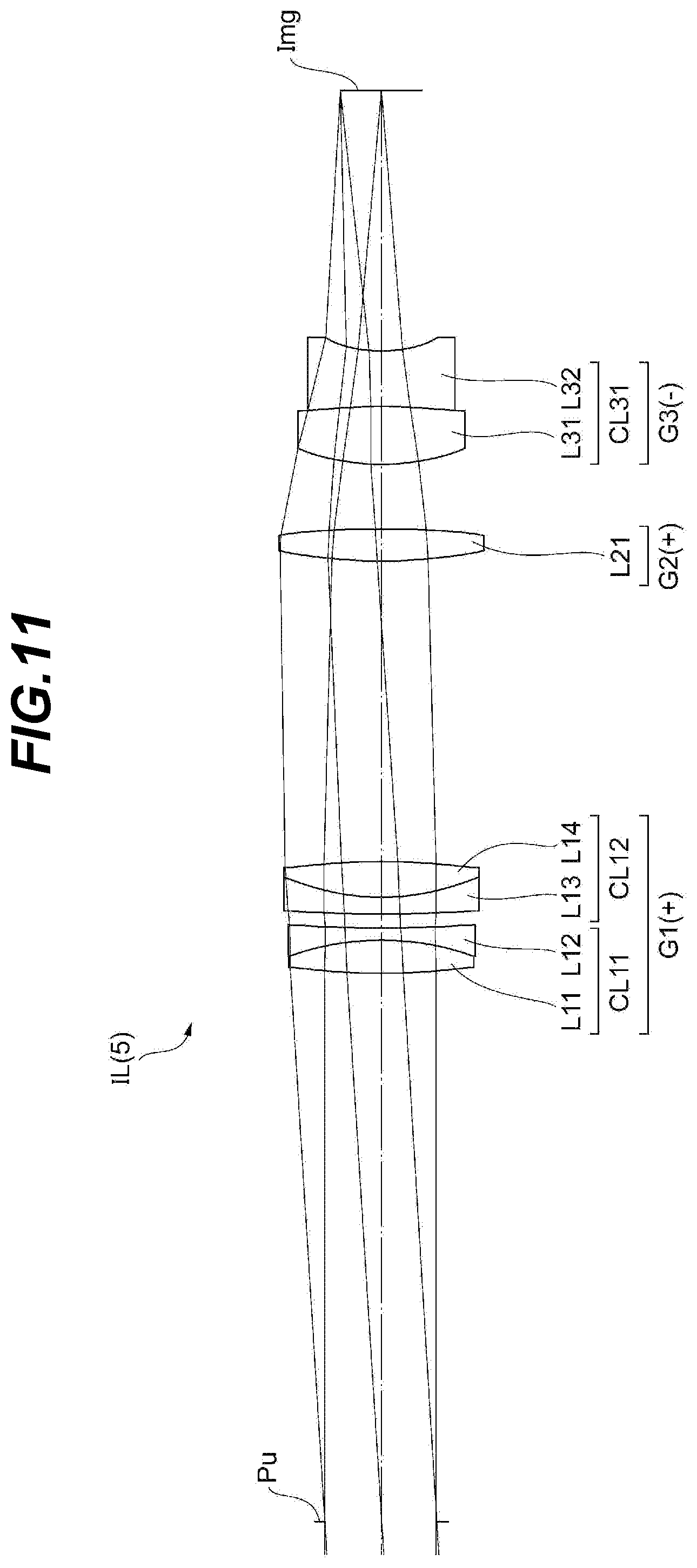 Patent US12591124 Figure 11 – Microscope optical system, microscope device, and image formation lens