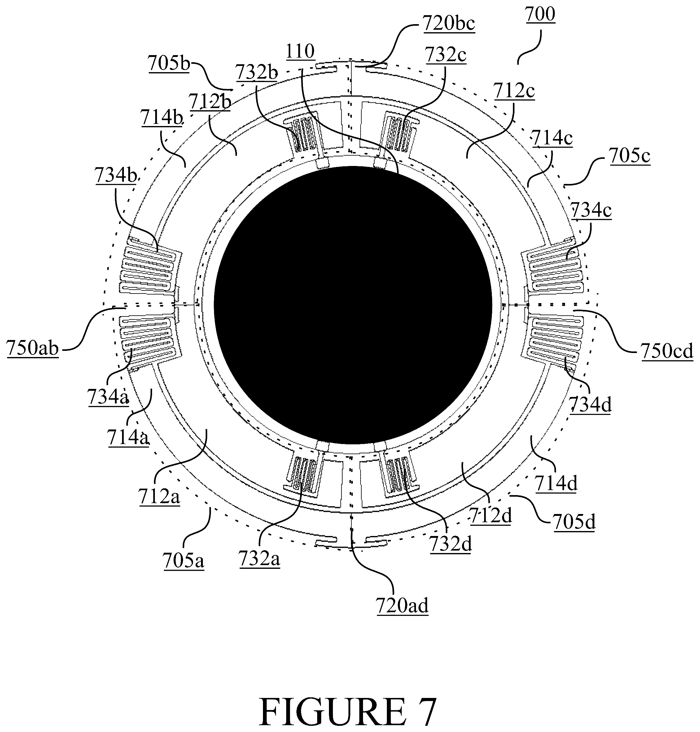 Patent US12591133 Figure 7 – Enhanced microelectromechanical system mirror apparatus