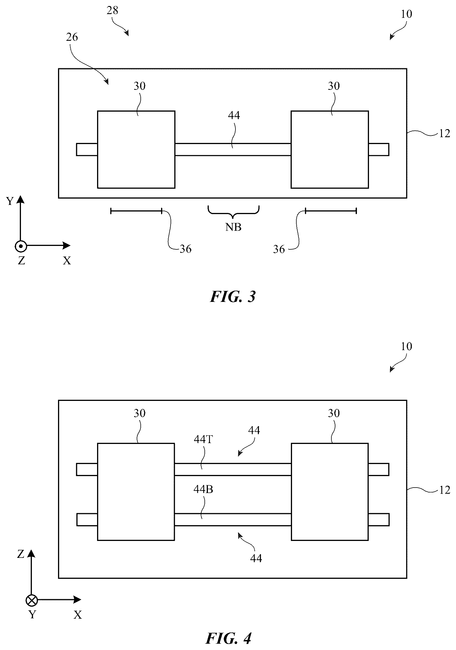 Patent US12591137 Figure 3 – Electronic devices with biased guide rails