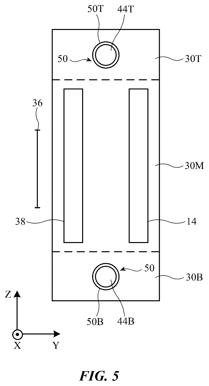 Patent US12591137 Figure 4 – Electronic devices with biased guide rails