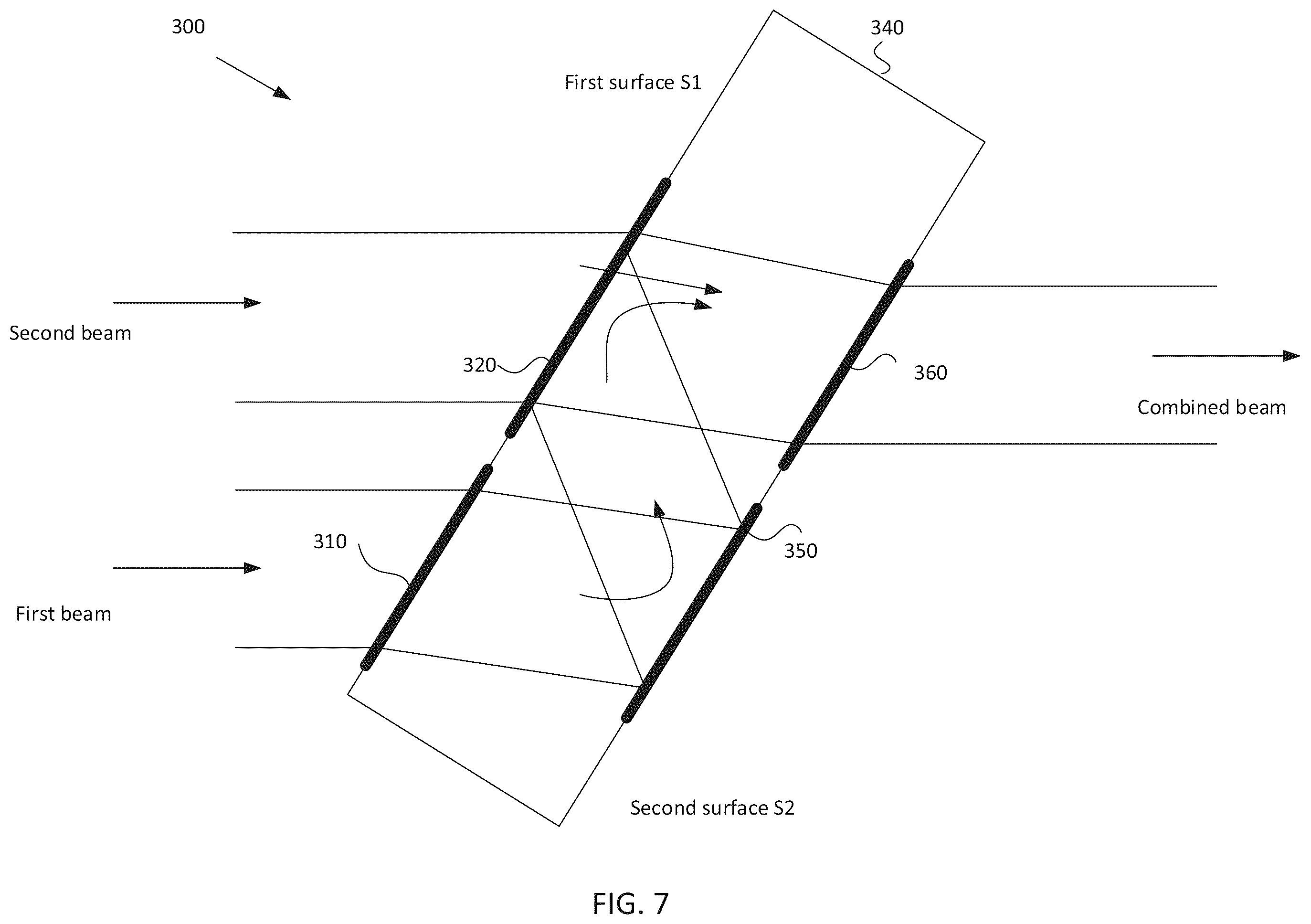 Patent US12591138 Figure 7 – Optical device for AR glasses