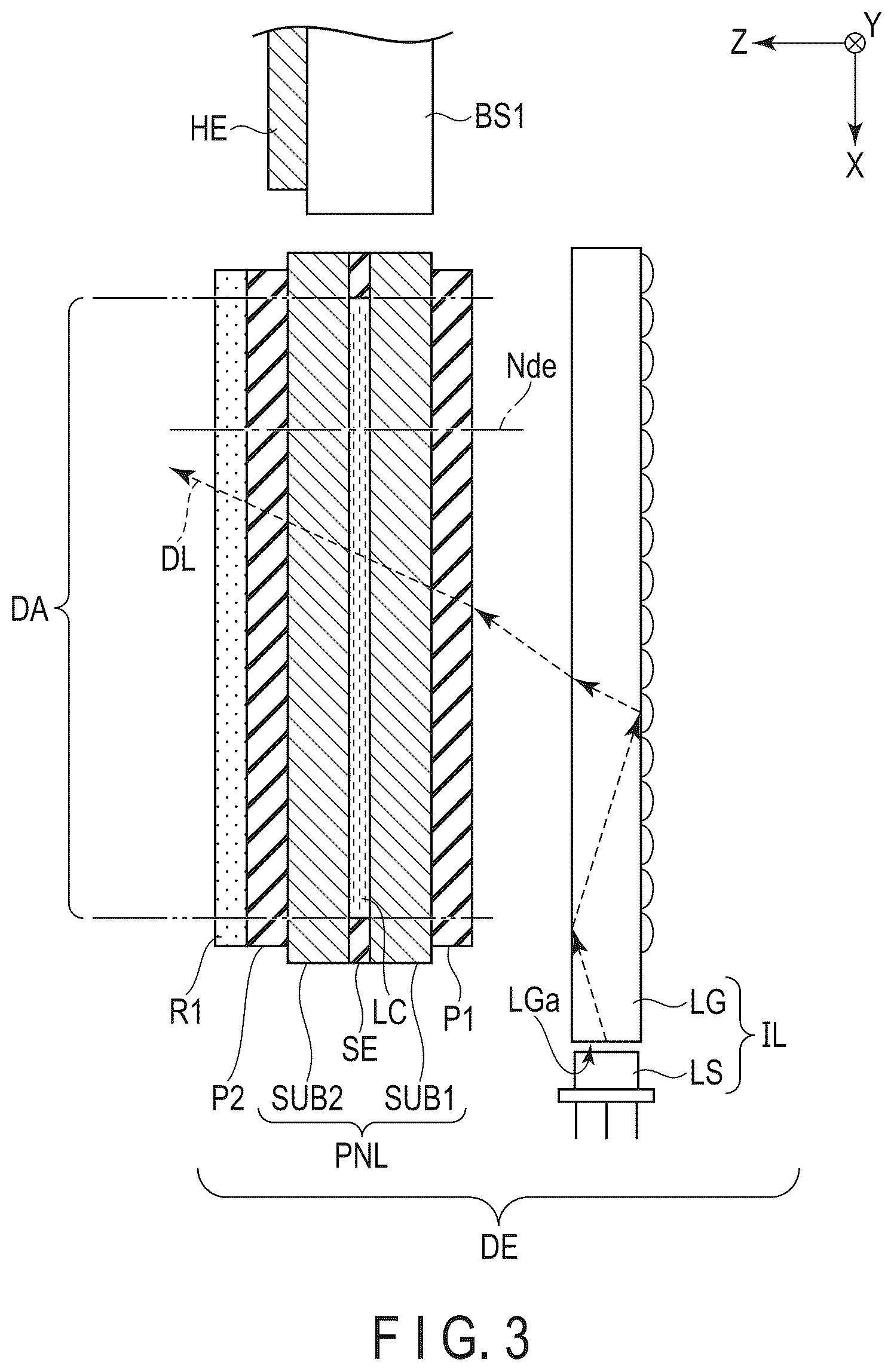 Patent US12591141 Figure 2 – Display device