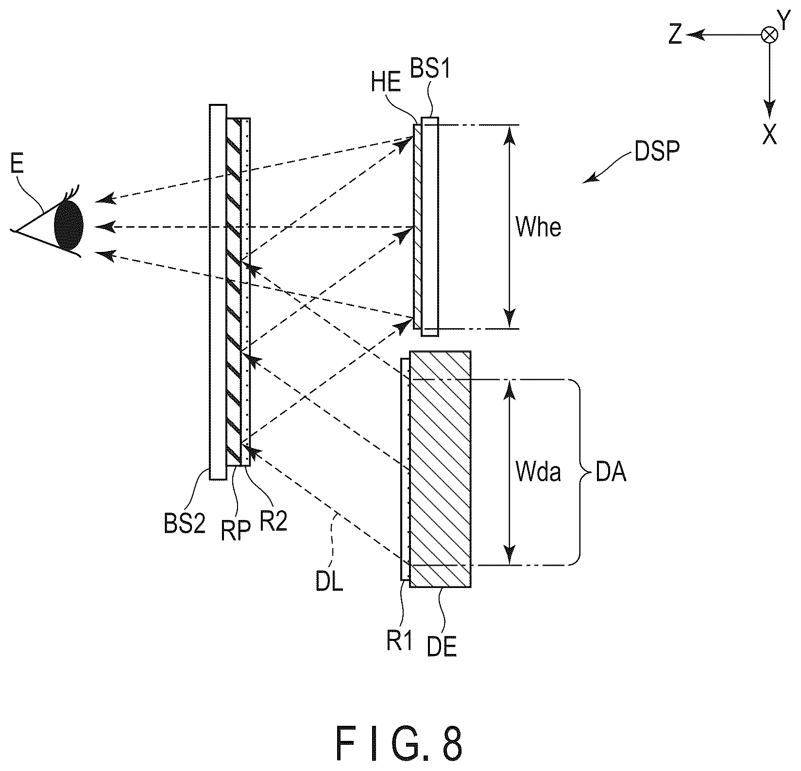 Patent US12591141 Figure 6 – Display device