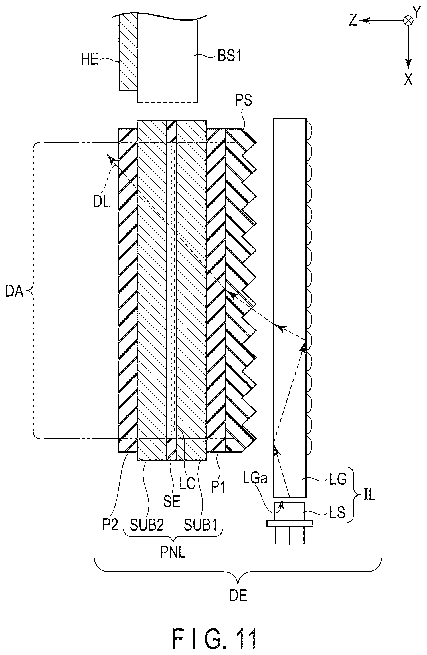 Patent US12591141 Figure 9 – Display device