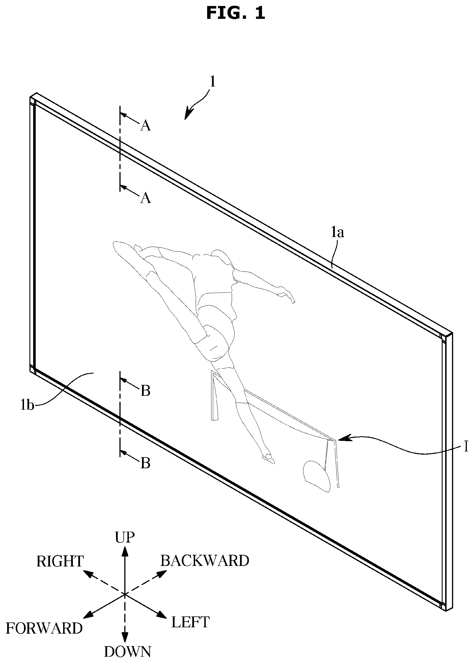 Patent US12591155 Figure 1 – Display apparatus