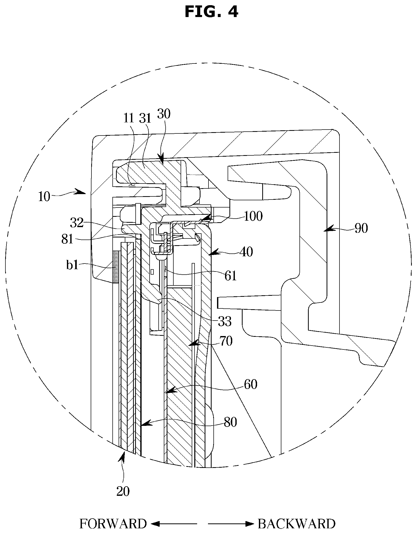 Patent US12591155 Figure 4 – Display apparatus