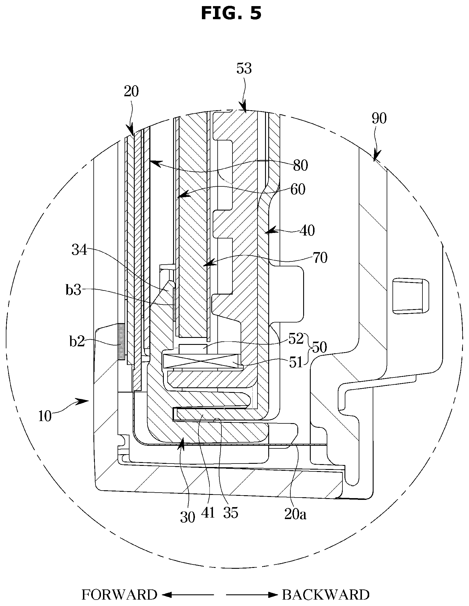 Patent US12591155 Figure 5 – Display apparatus