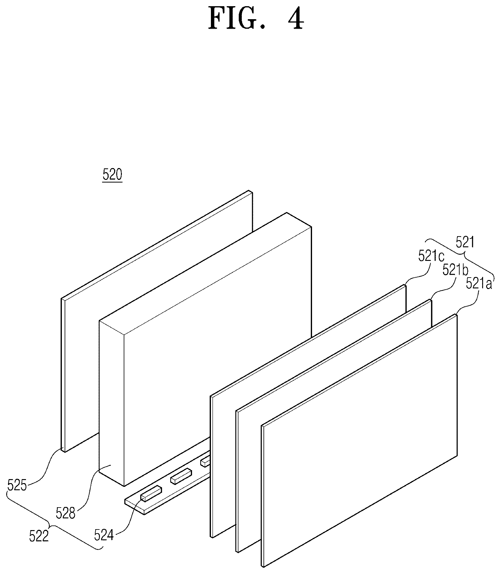 Patent US12591158 Figure 4 – Light assembly, display panel, and method for manufacturing light assembly